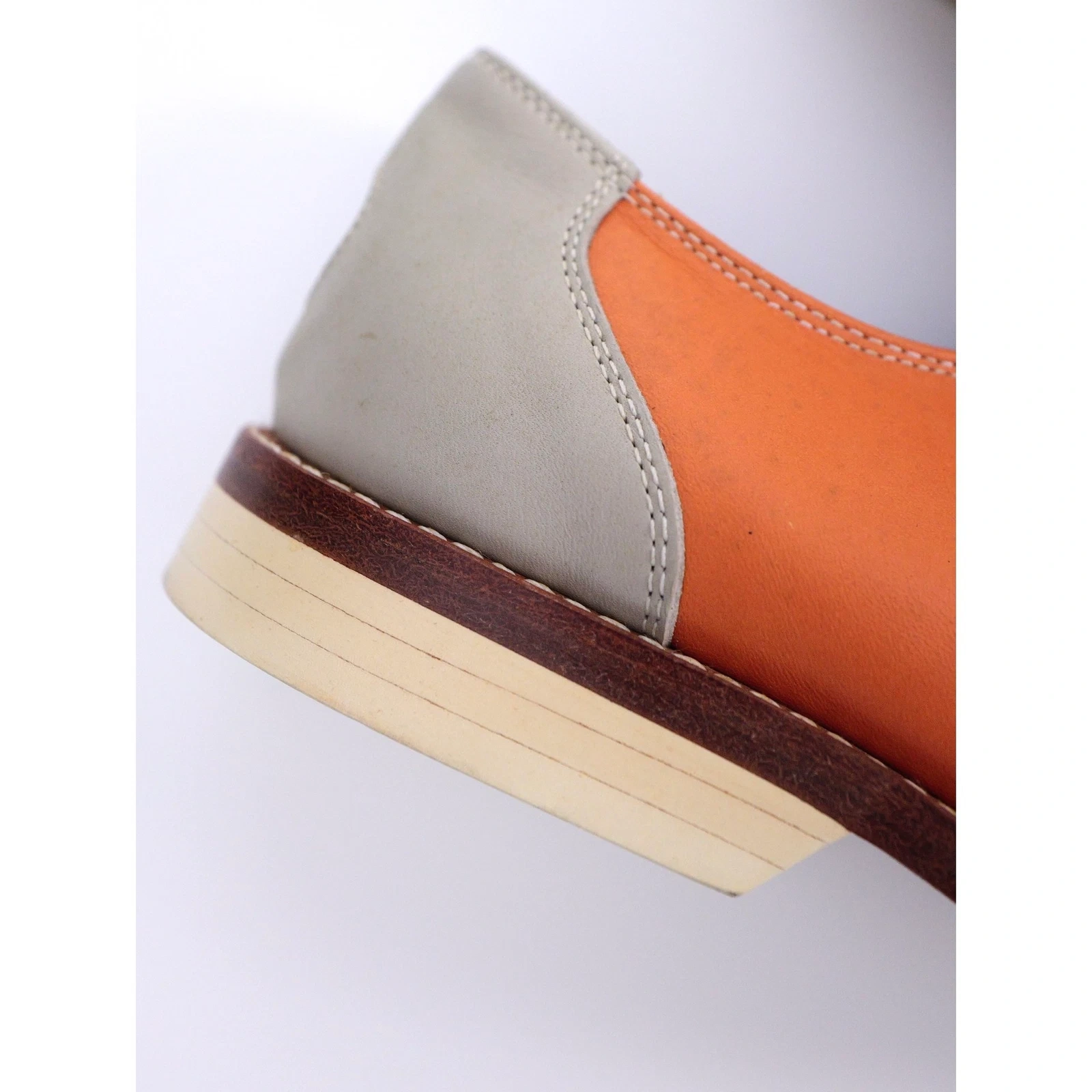 COMME DES GARÇONS Derbies en cuir Marine vintage, passéist — photo 12