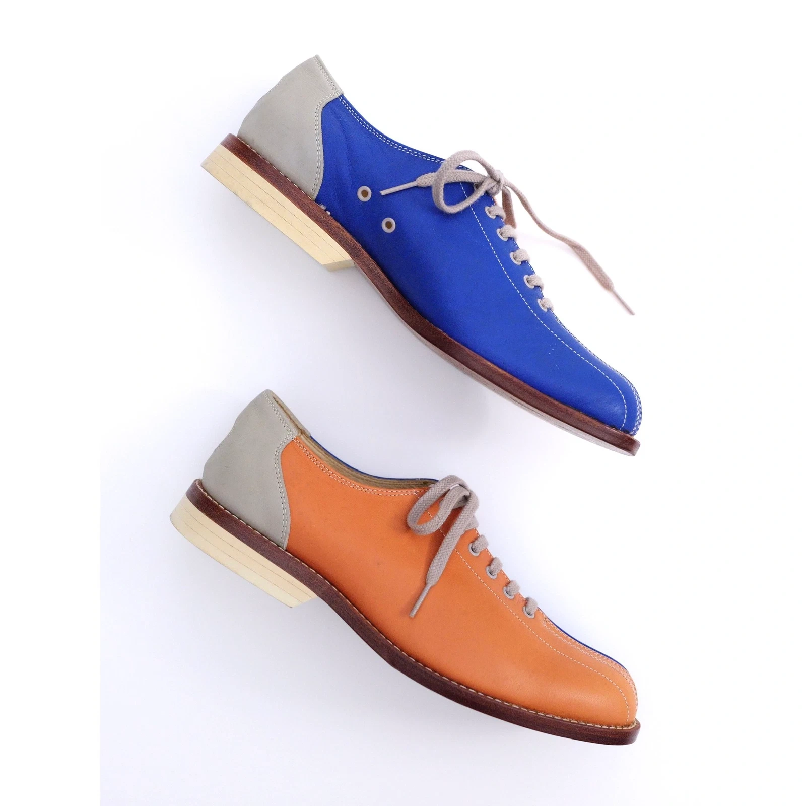COMME DES GARÇONS Derbies en cuir Marine vintage, passéist — photo 3