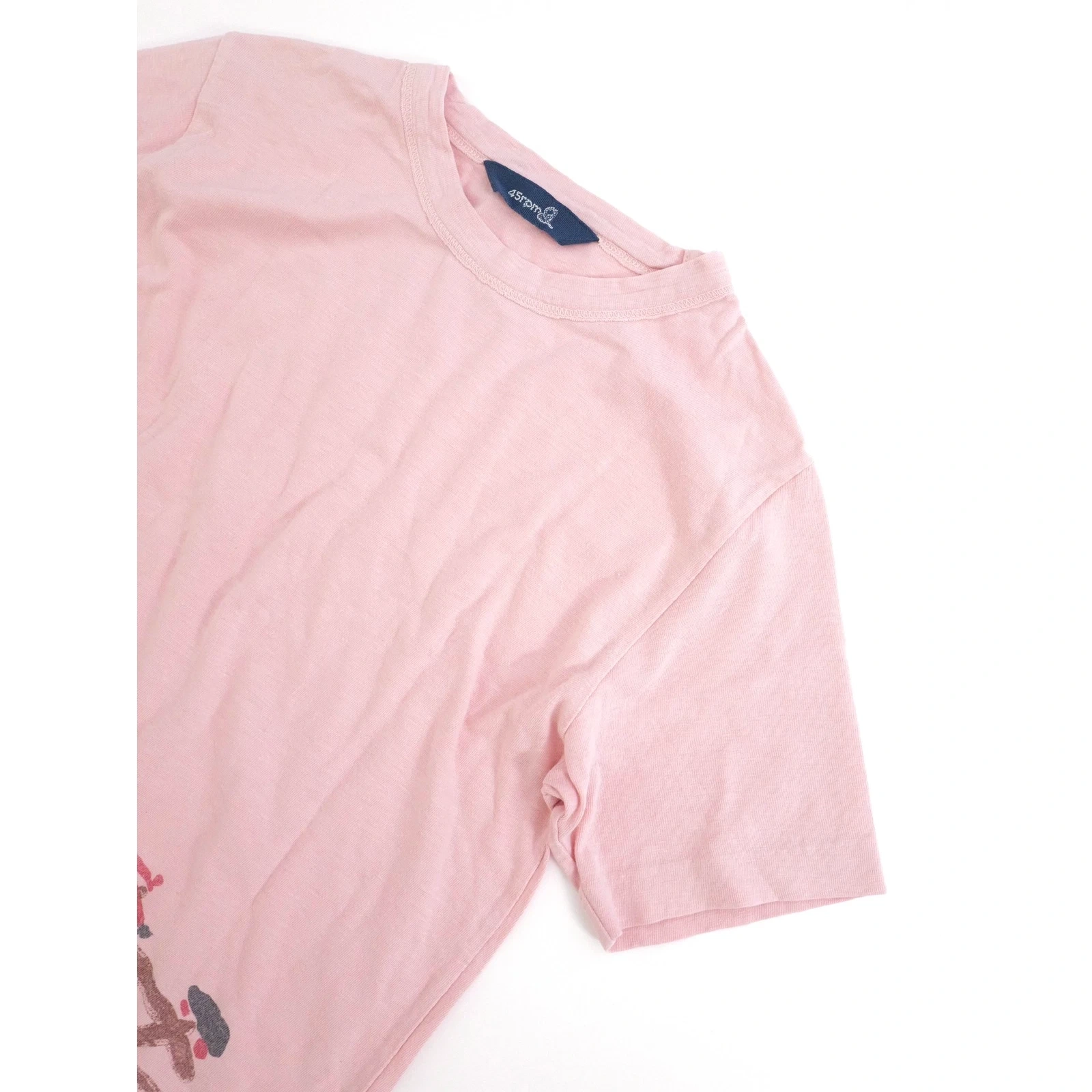 45RPM T-shirt Rose vintage, passéist — photo 2