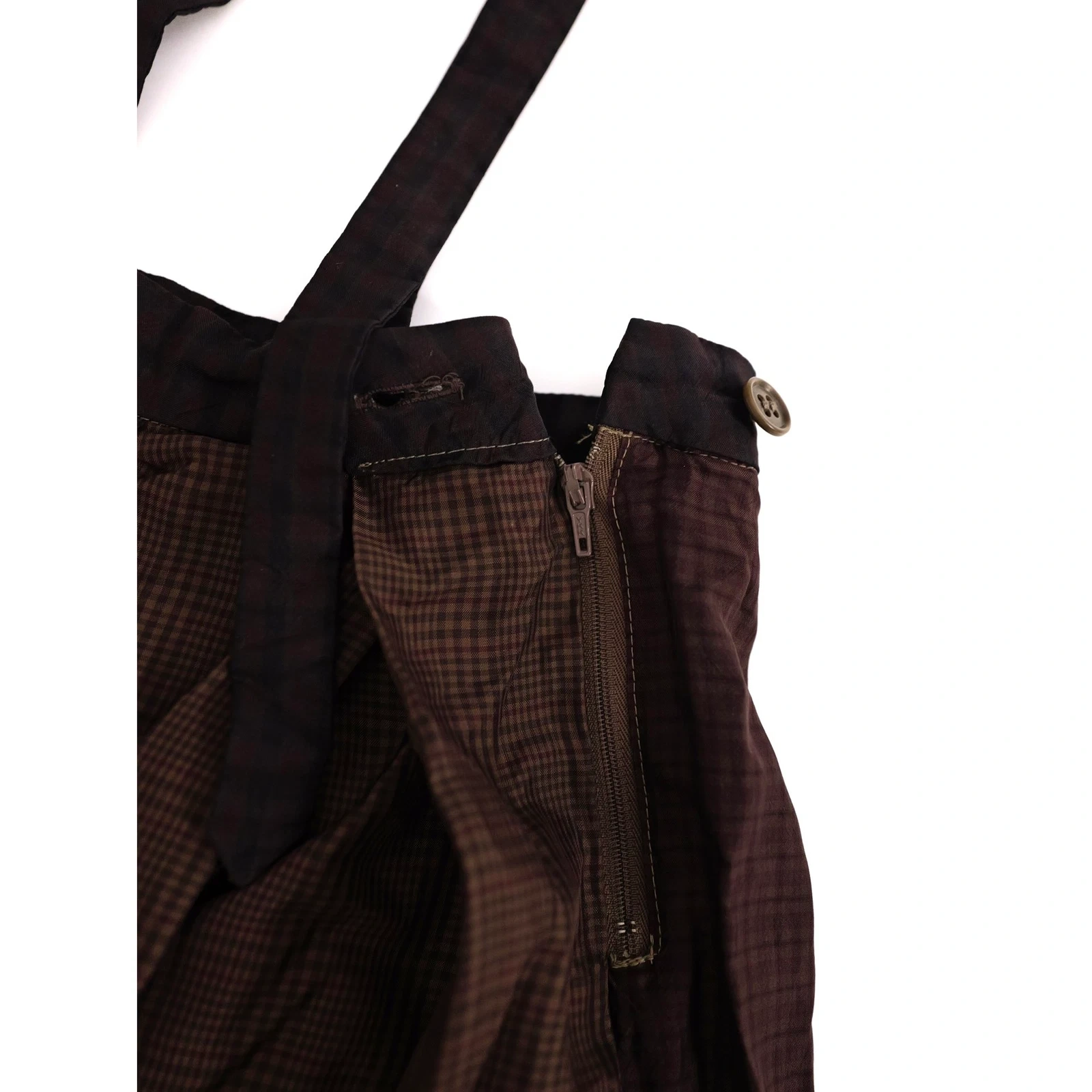 TSUMORI CHISATO Jupe mi-longue Marron vintage, passéist — photo 7
