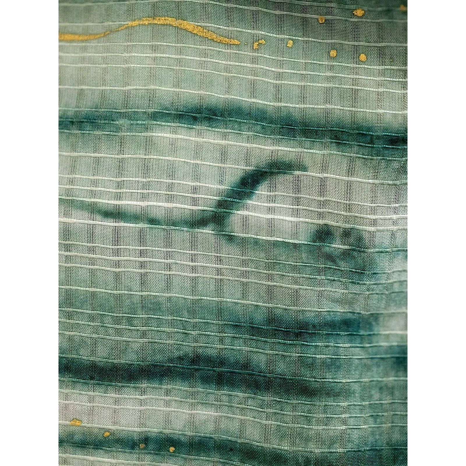 TSUMORI CHISATO Mini jupe en soie Vert vintage, passéist — photo 9