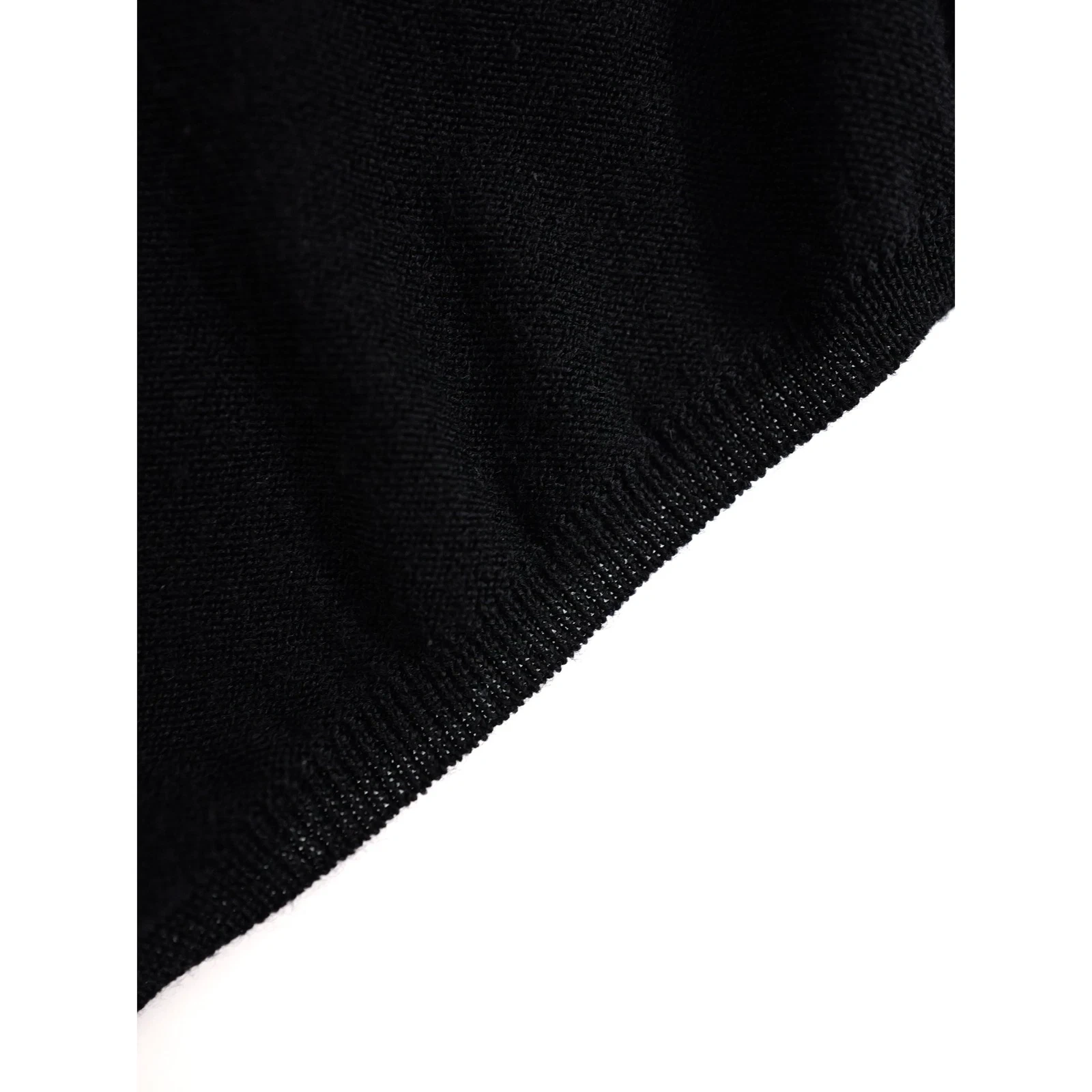 COMME DES GARÇONS Echarpe en laine Noir vintage, passéist — photo 11