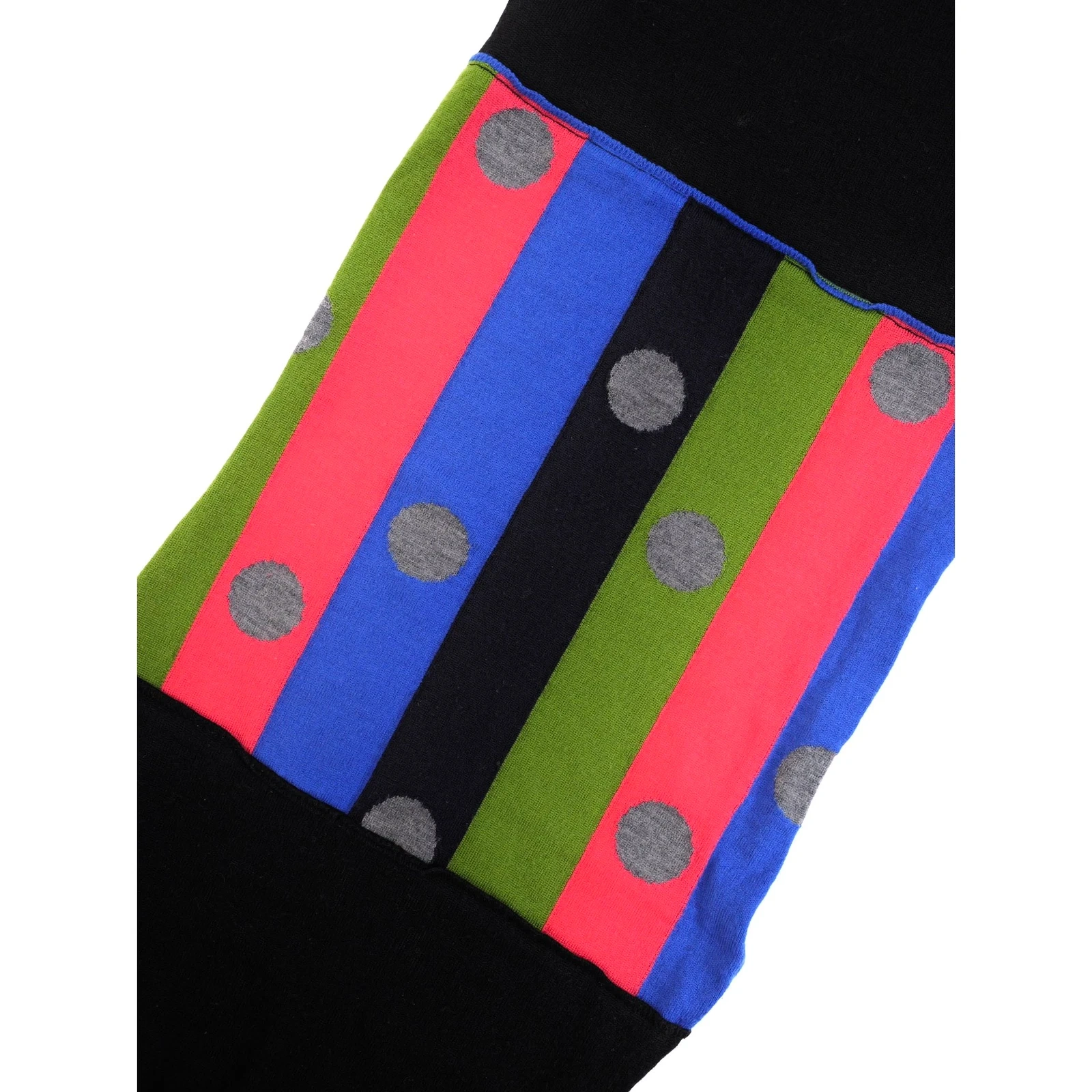 COMME DES GARÇONS Echarpe en laine Noir vintage, passéist — photo 5