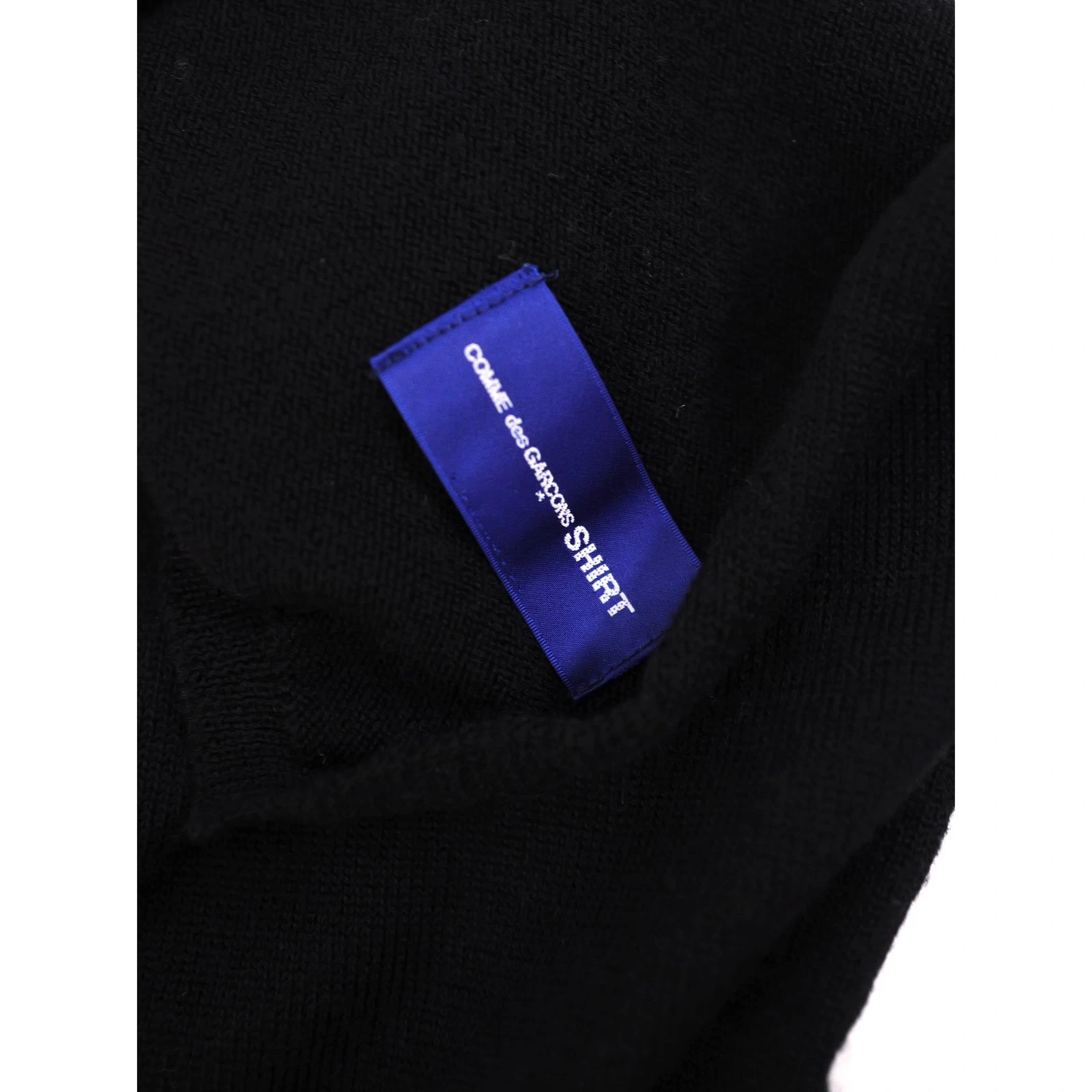 COMME DES GARÇONS Echarpe en laine Noir vintage, passéist — photo 9