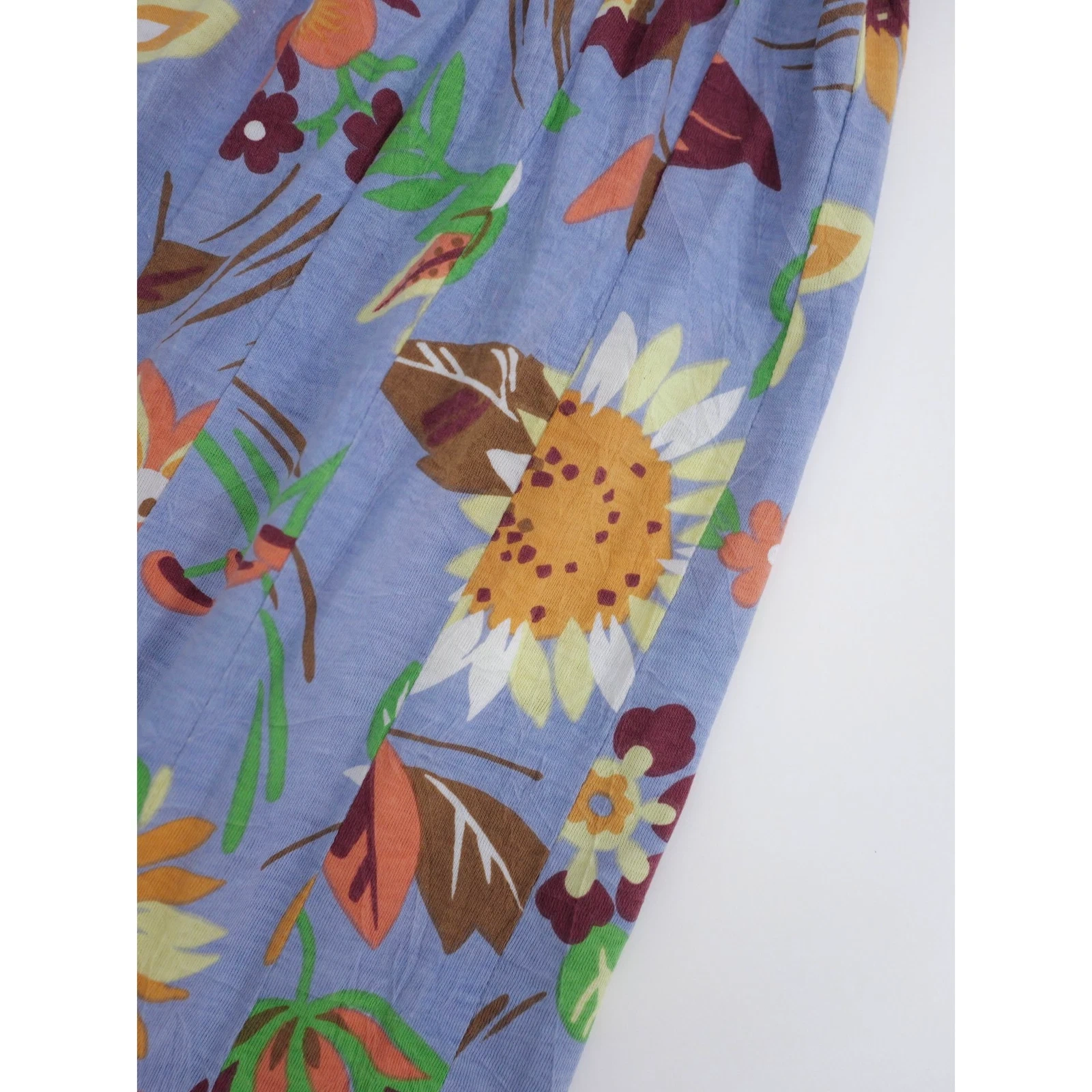 ISSEY MIYAKE Jupe mi-longue Bleu vintage, passéist — photo 14