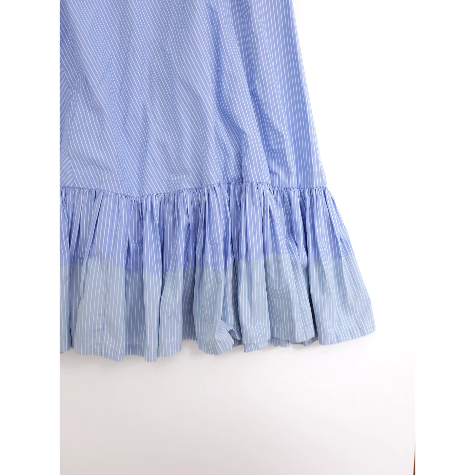 COMME DES GARÇONS Jupe mi-longue Bleu vintage, passéist — photo 15