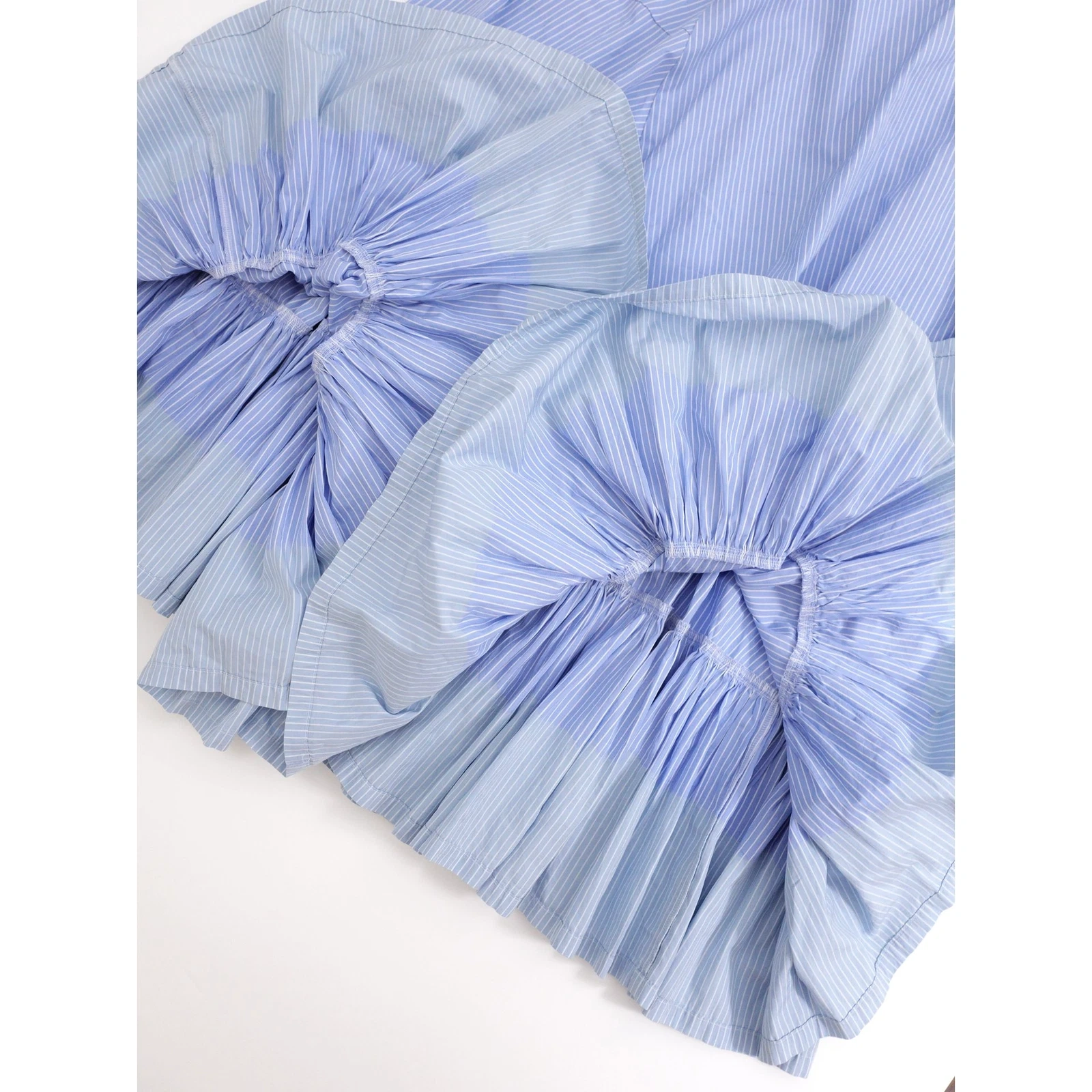 COMME DES GARÇONS Jupe mi-longue Bleu vintage, passéist — photo 9