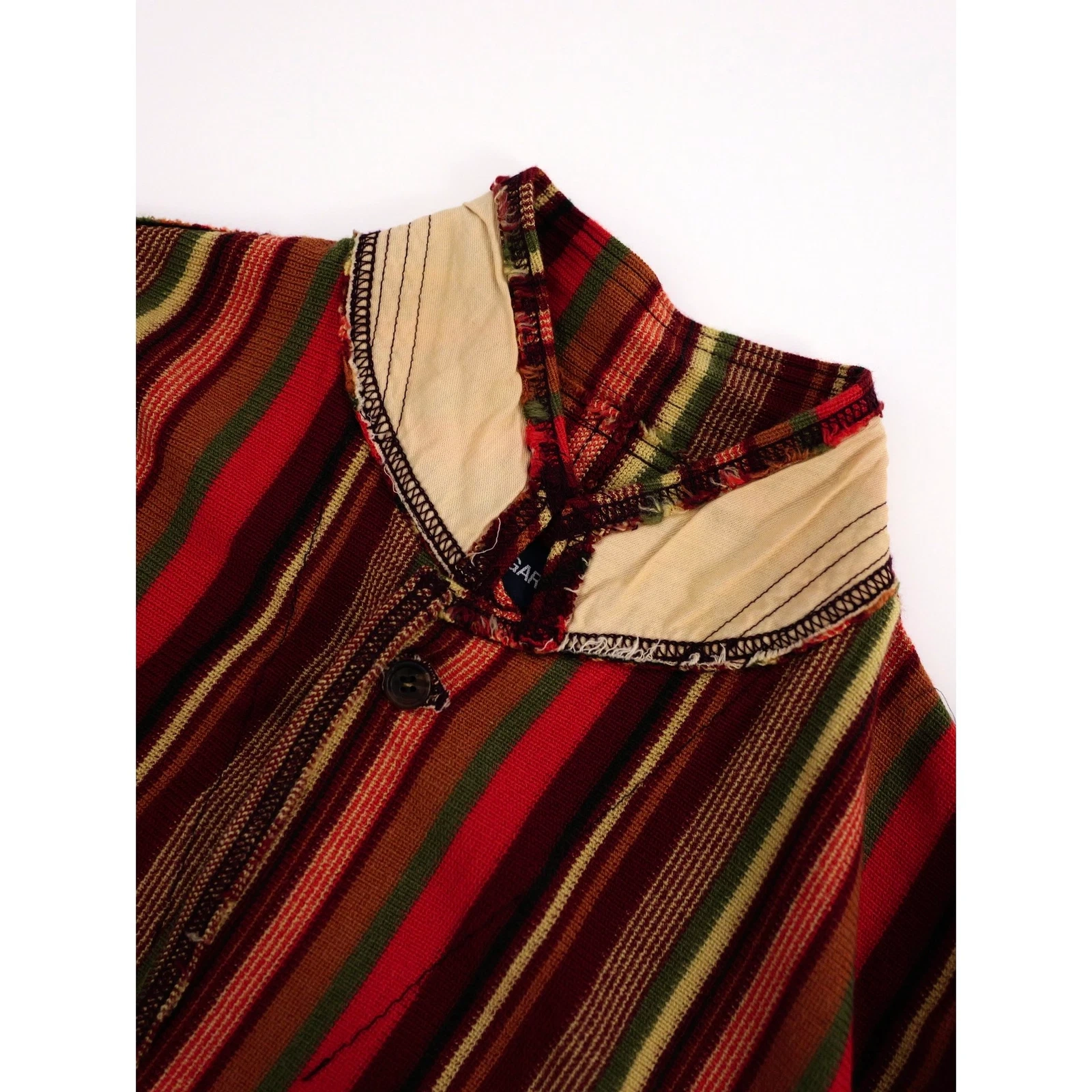 COMME DES GARÇONS Gilet en laine Multicolore vintage, passéist — photo 9