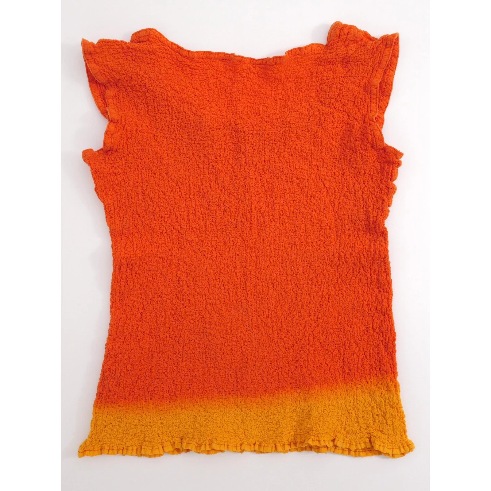 ISSEY MIYAKE Gilet Orange vintage, passéist — photo 9