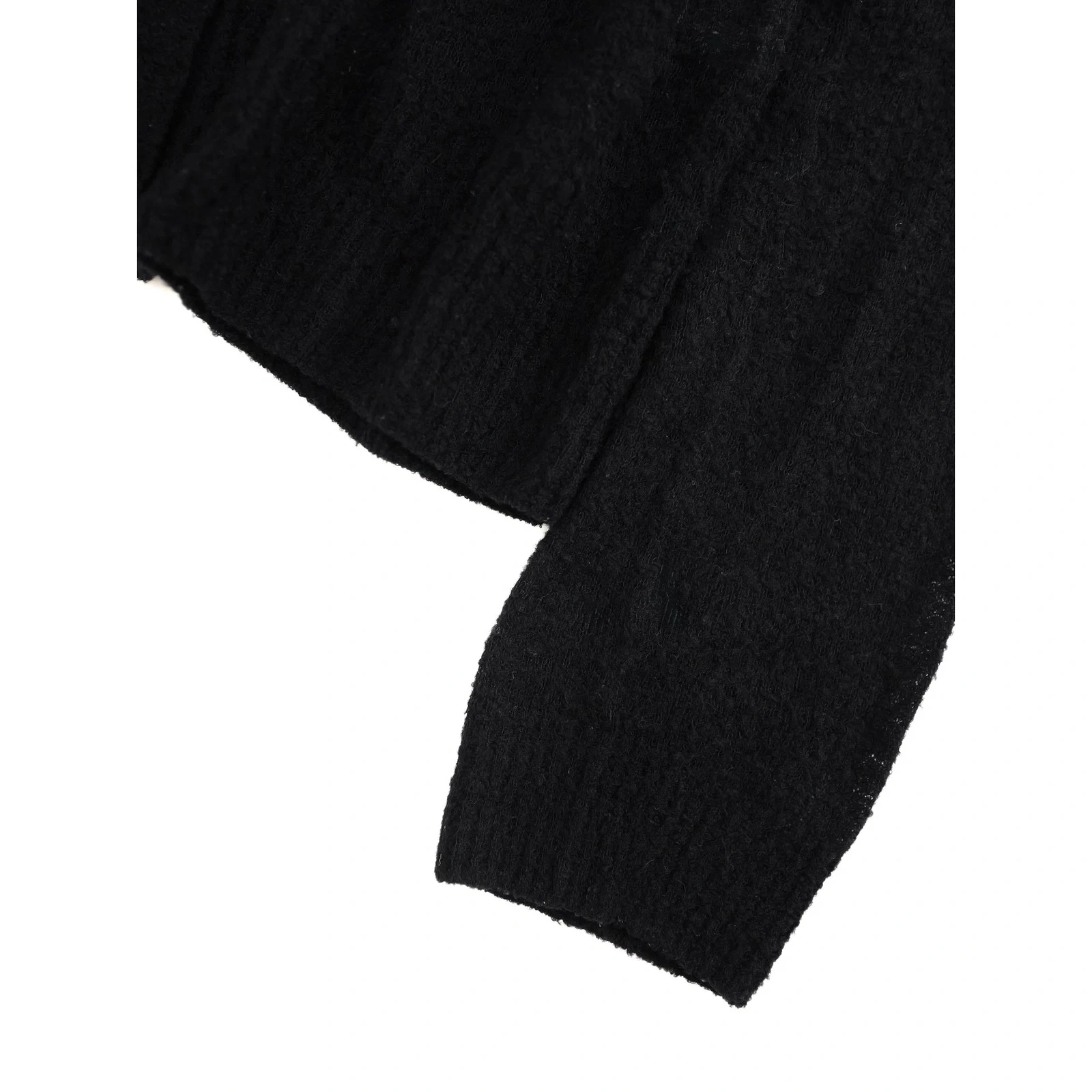 TSUMORI CHISATO Cardigan en laine Noir vintage, passéist — photo 3