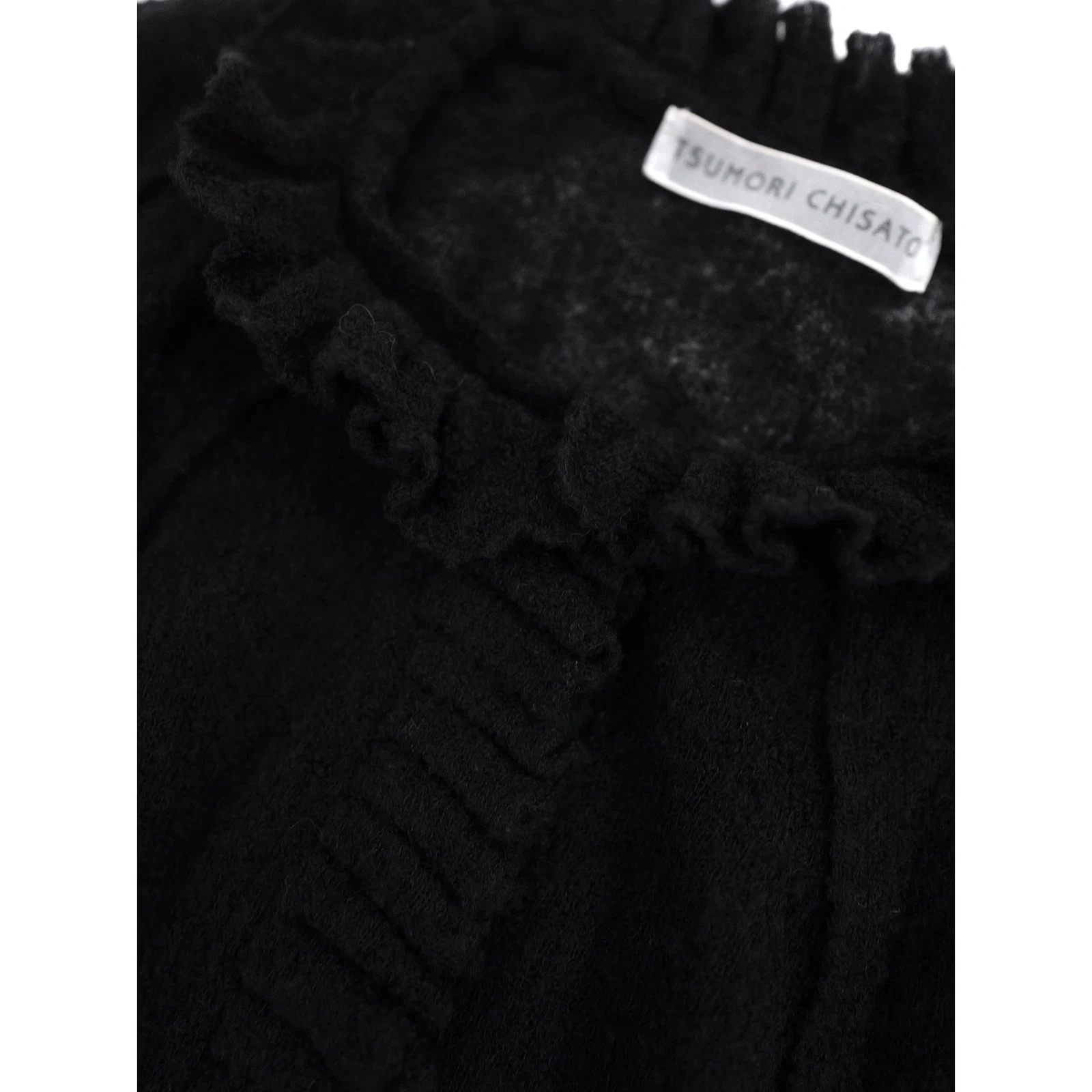 TSUMORI CHISATO Cardigan en laine Noir vintage, passéist — photo 5