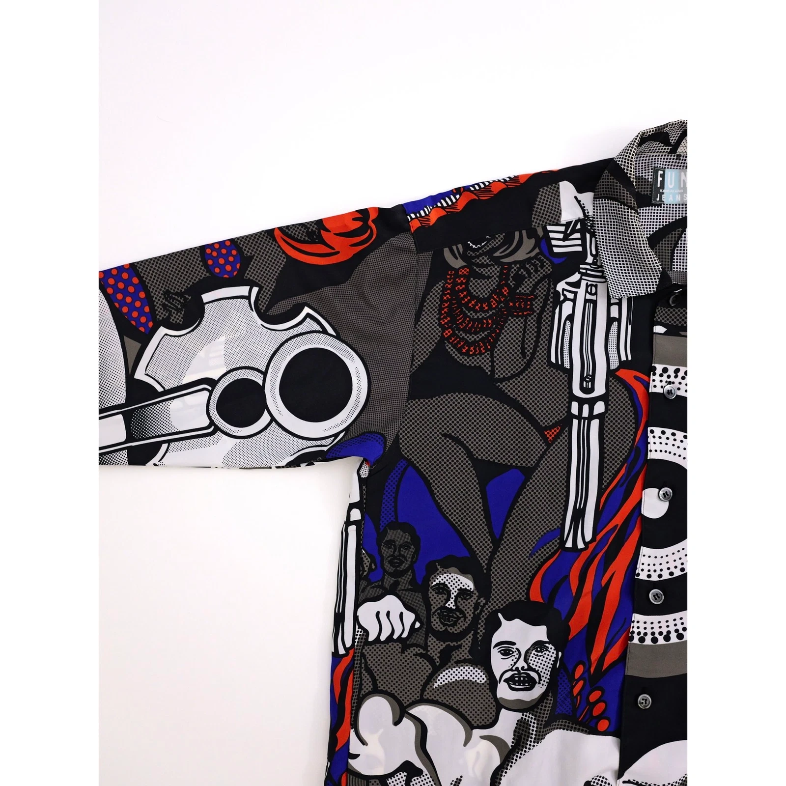 KANSAI YAMAMOTO Chemise Multicolore vintage, passéist — photo 8