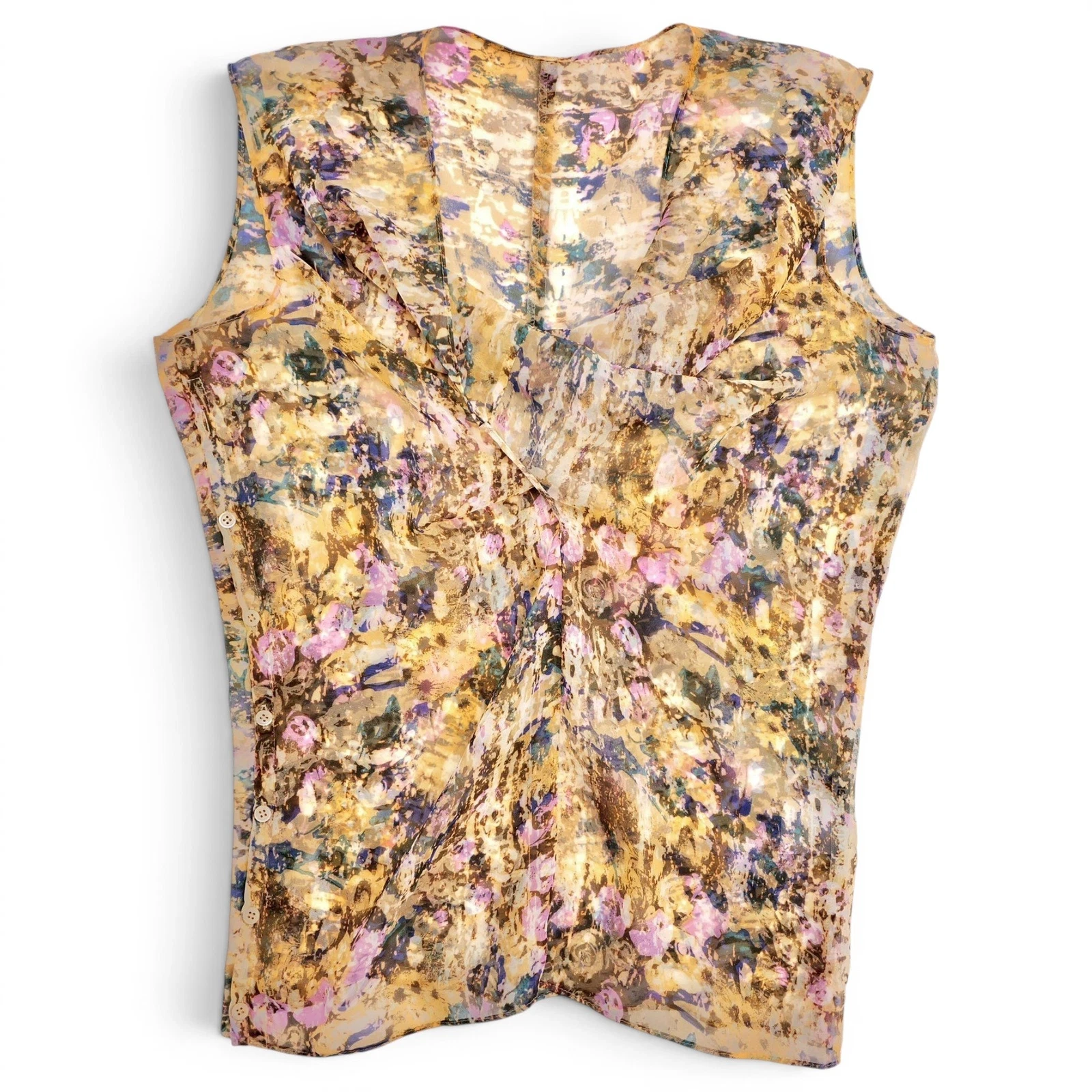 ISSEY MIYAKE Blouse Jaune vintage, passéist — photo 1
