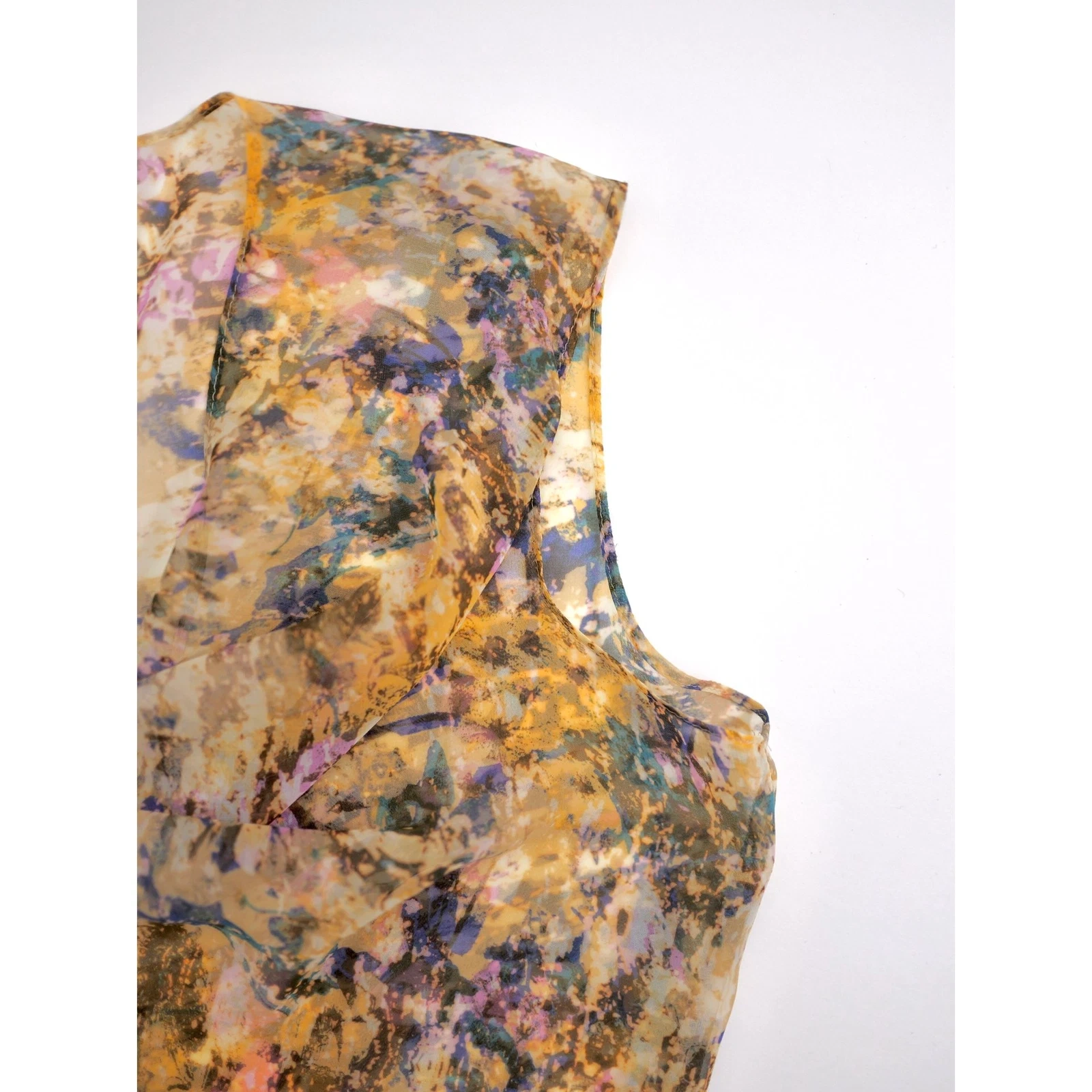 ISSEY MIYAKE Blouse Jaune vintage, passéist — photo 3