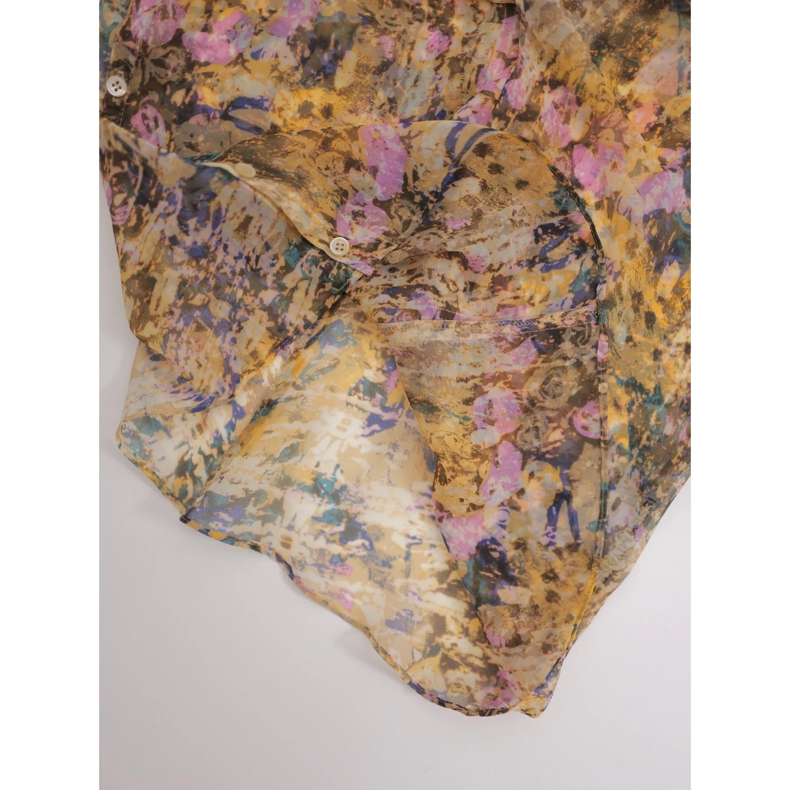 ISSEY MIYAKE Blouse Jaune vintage, passéist — photo 8
