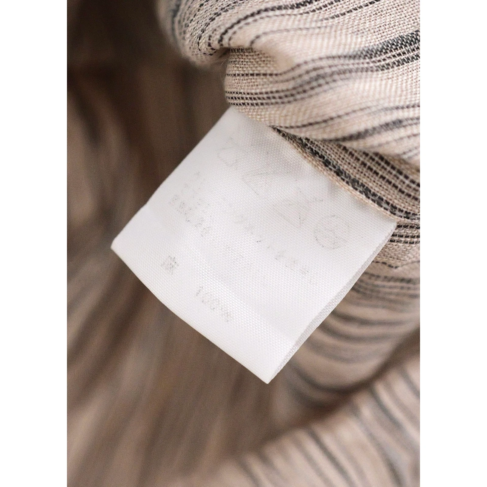 ISSEY MIYAKE Chemise en lin Beige vintage, passéist — photo 12