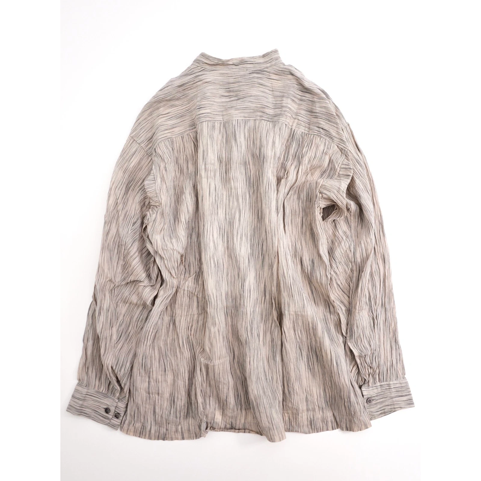 ISSEY MIYAKE Chemise en lin Beige vintage, passéist — photo 14