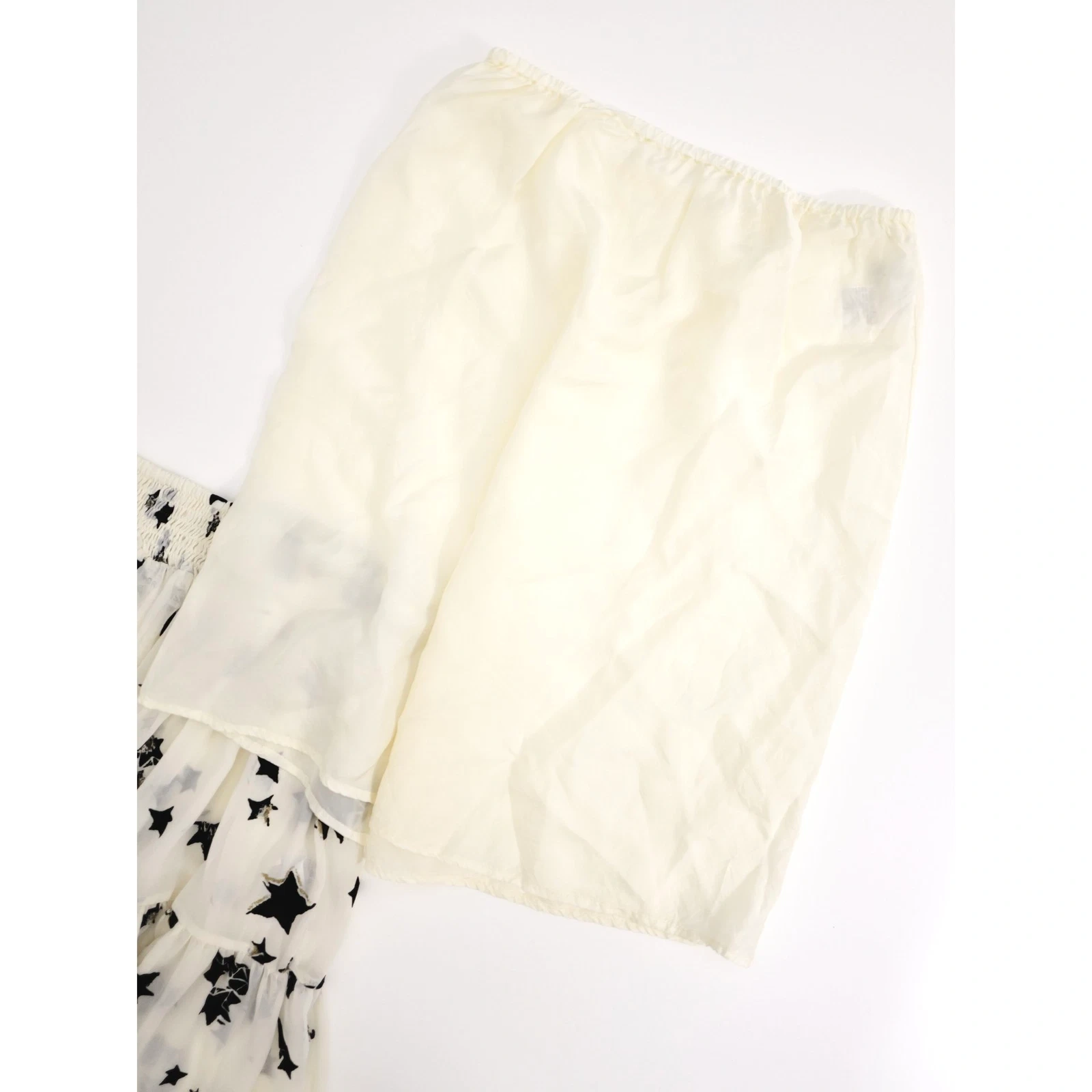 TSUMORI CHISATO Mini jupe Blanc vintage, passéist — photo 11