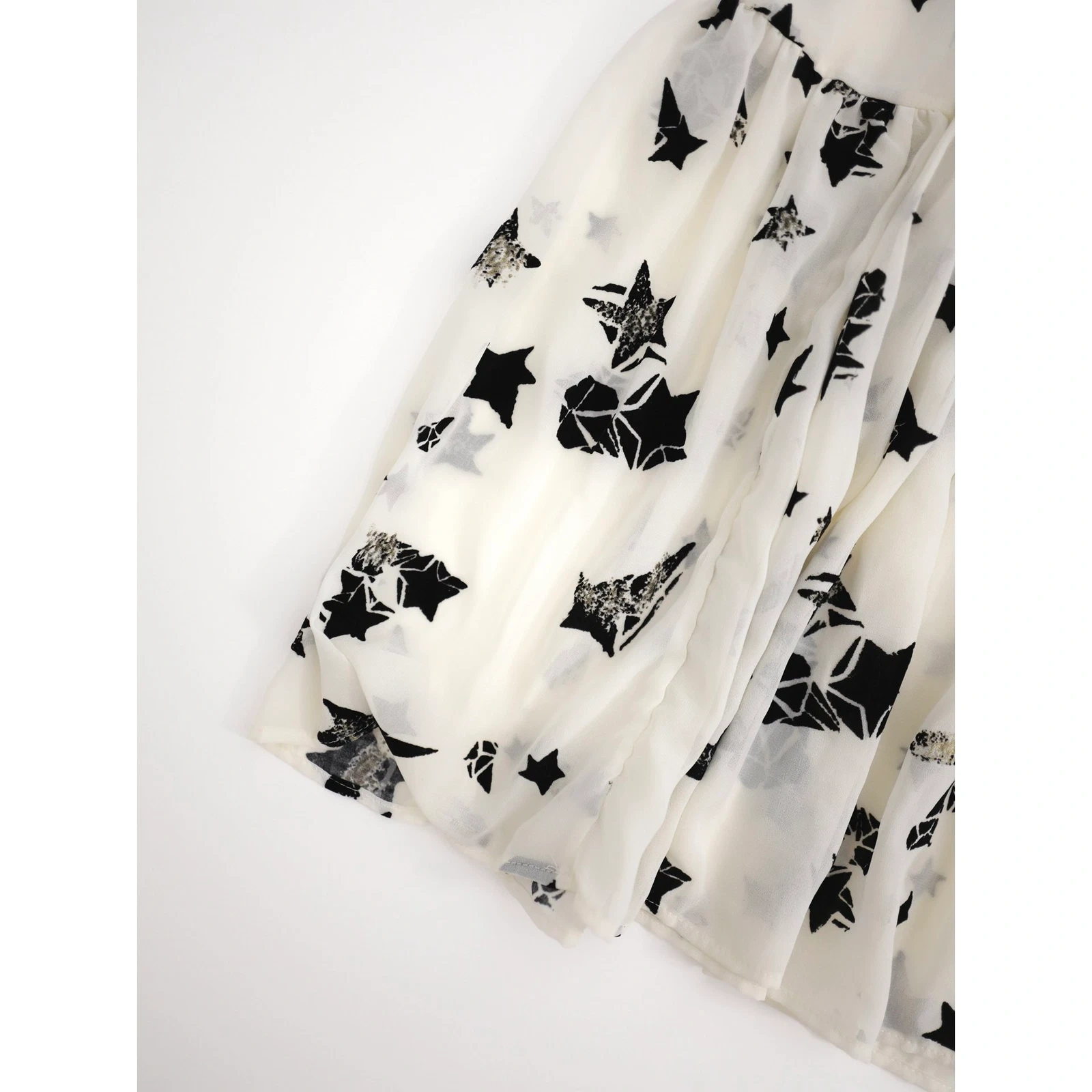 TSUMORI CHISATO Mini jupe Blanc vintage, passéist — photo 15
