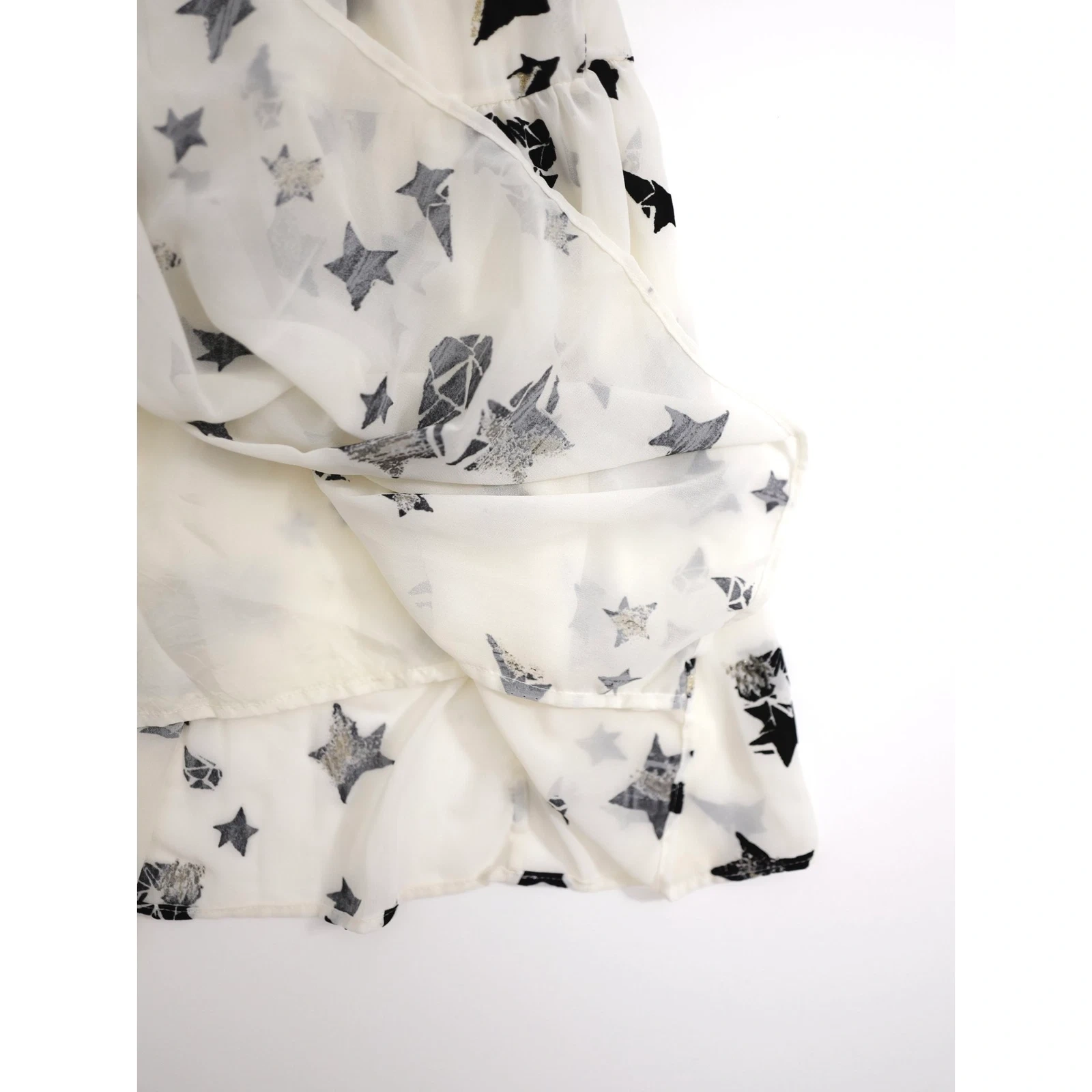 TSUMORI CHISATO Mini jupe Blanc vintage, passéist — photo 8