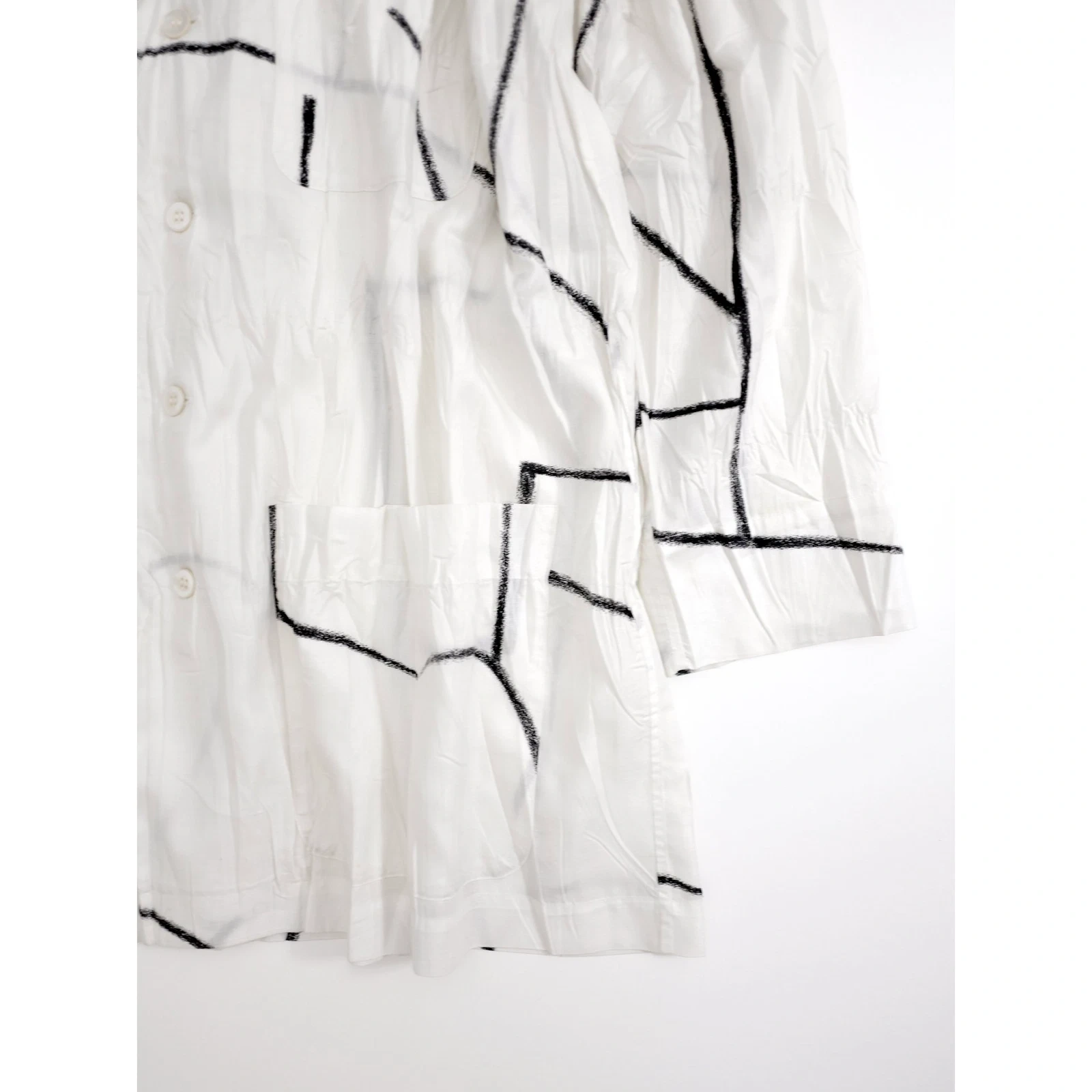 ISSEY MIYAKE Veste Blanc vintage, passéist — photo 3