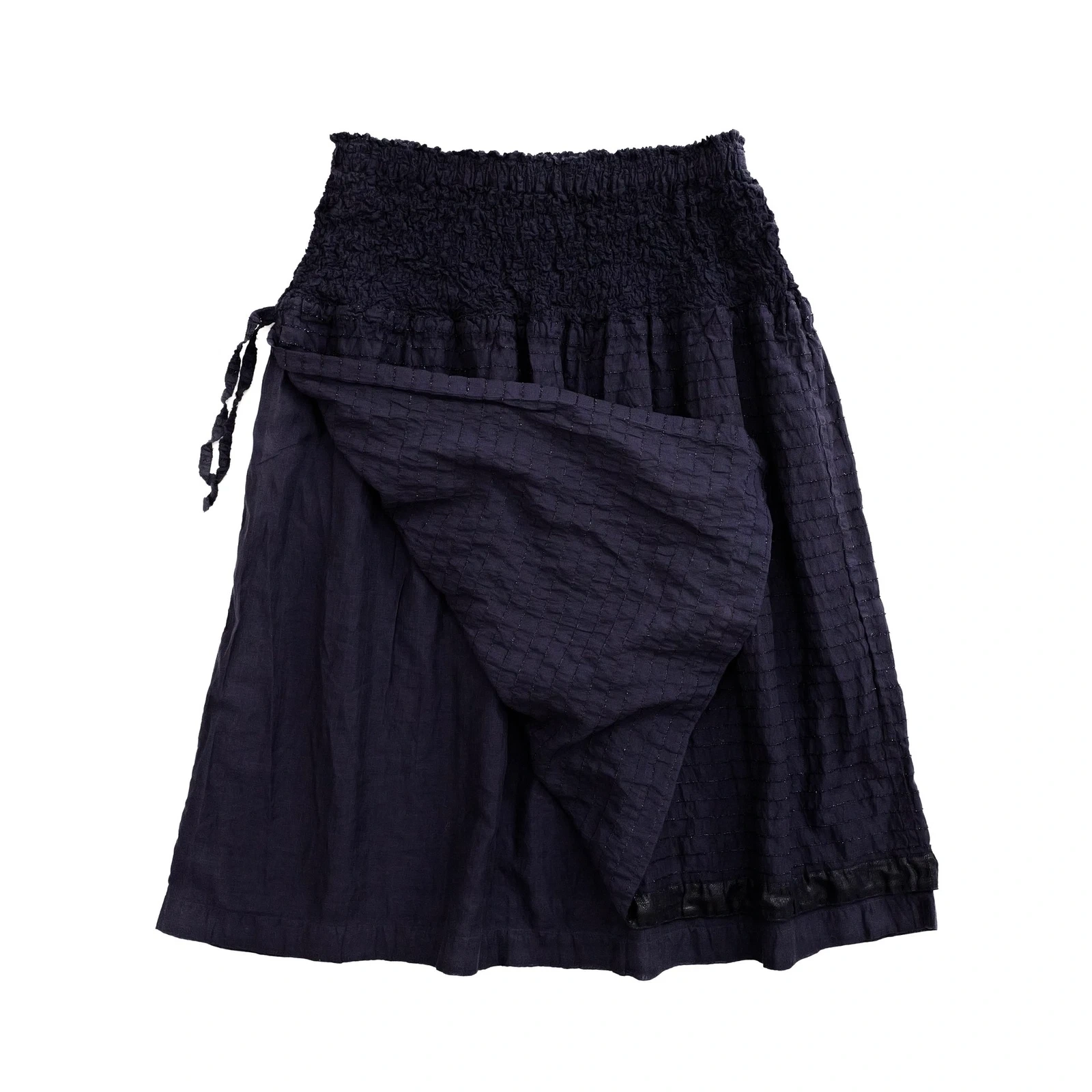 ISSEY MIYAKE Jupe mi-longue Marine vintage, passéist — photo 15