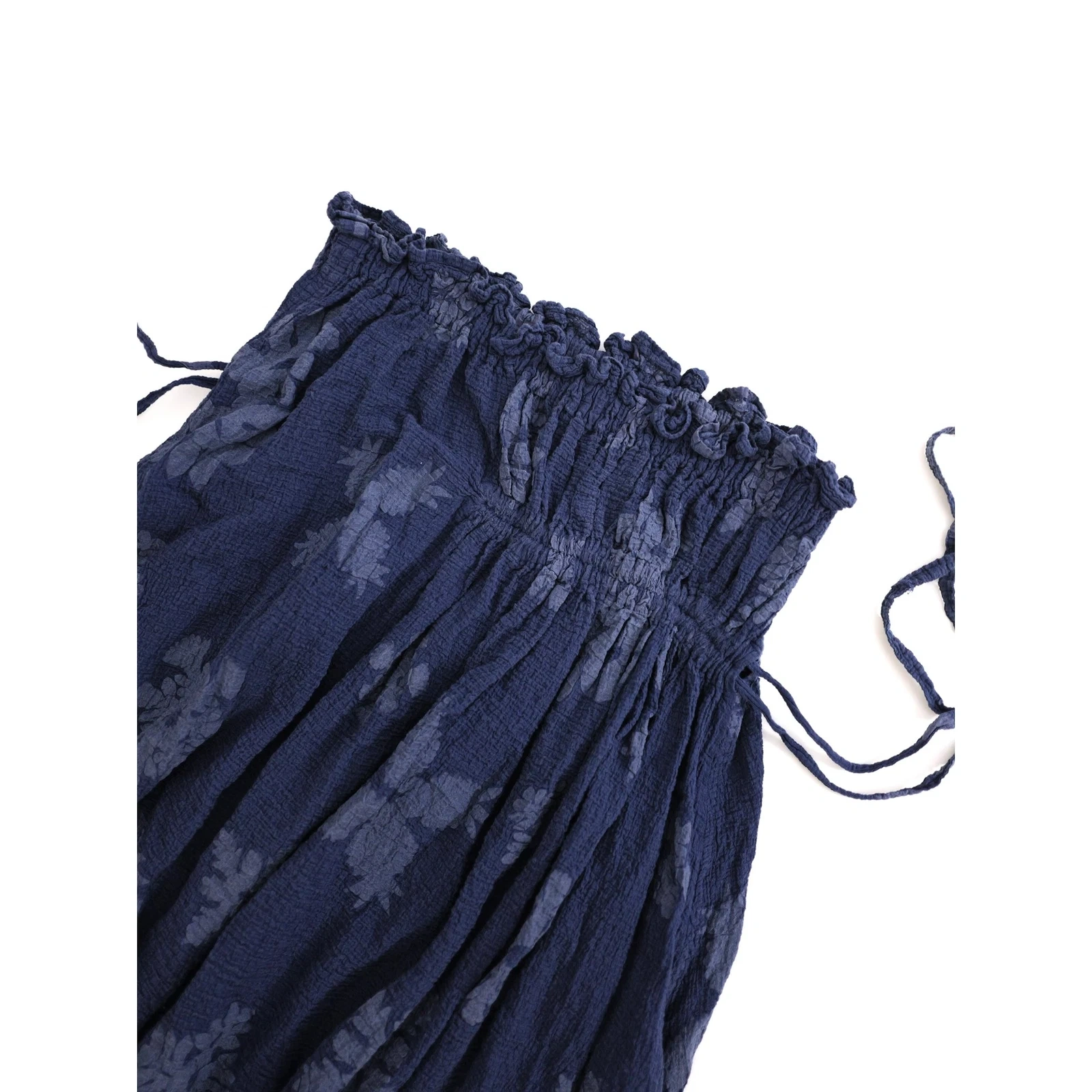ISSEY MIYAKE Jupe mi-longue Marine vintage, passéist — photo 2