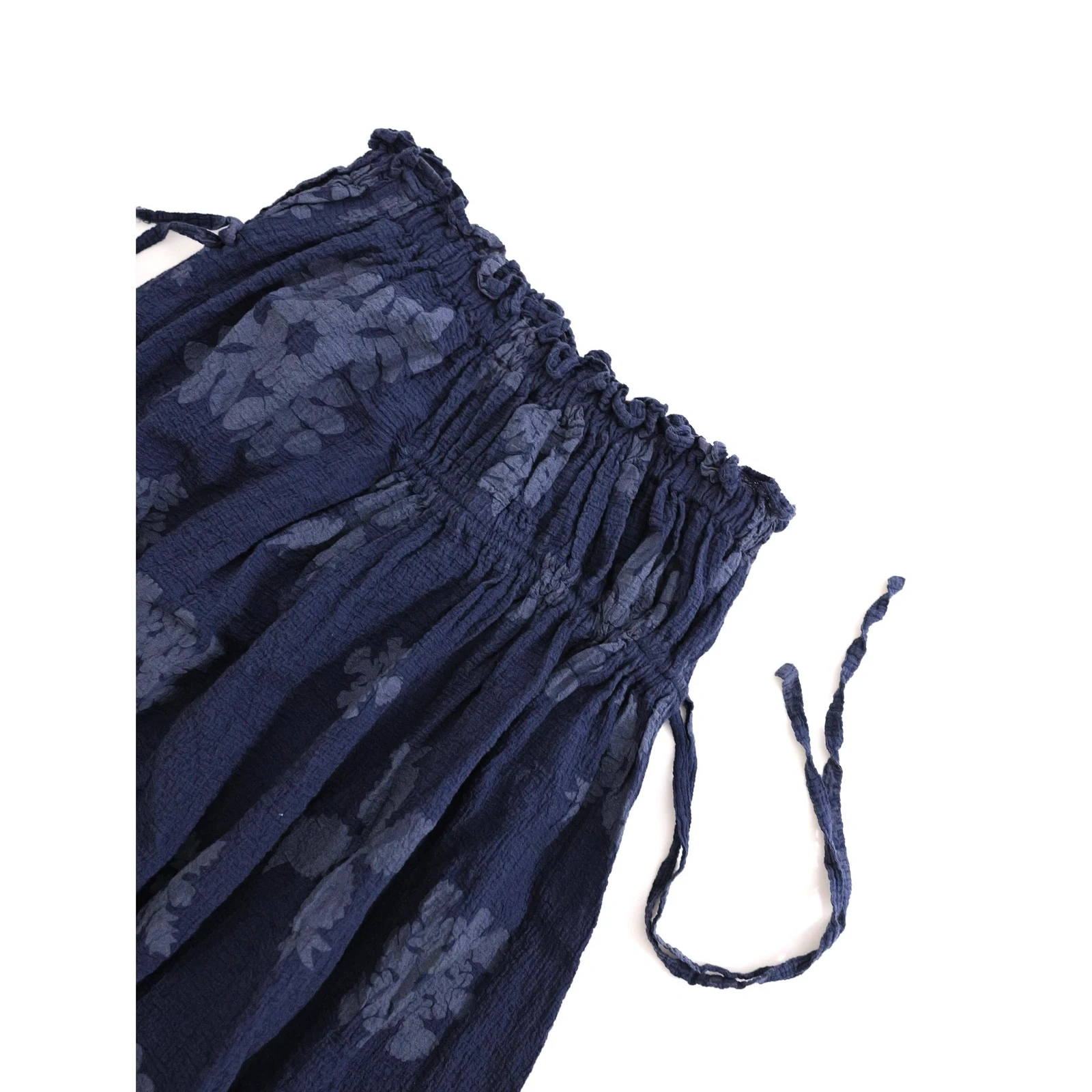 ISSEY MIYAKE Jupe mi-longue Marine vintage, passéist — photo 13