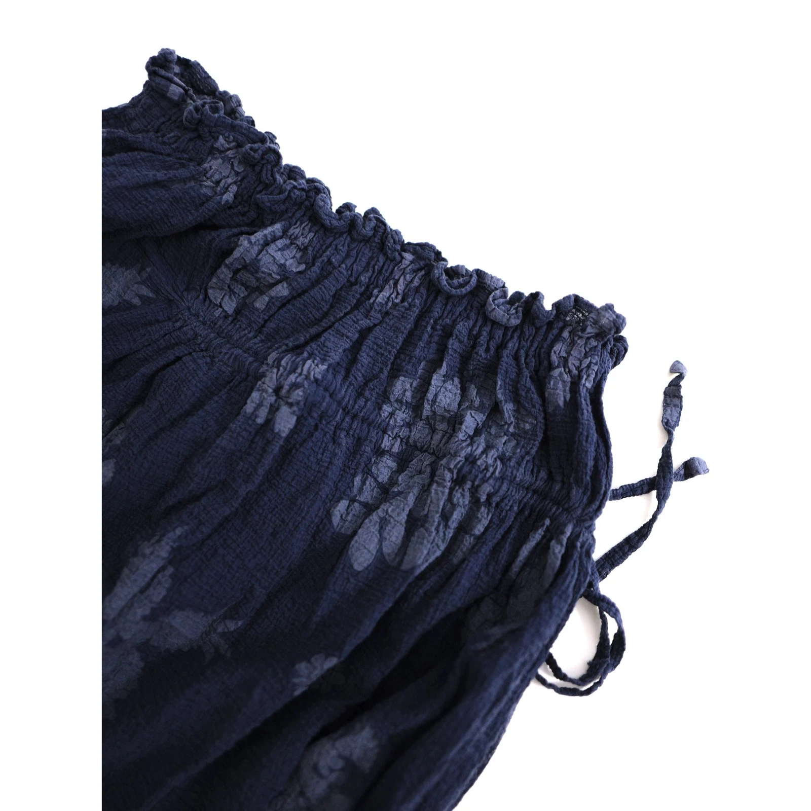 ISSEY MIYAKE Jupe mi-longue Marine vintage, passéist — photo 5