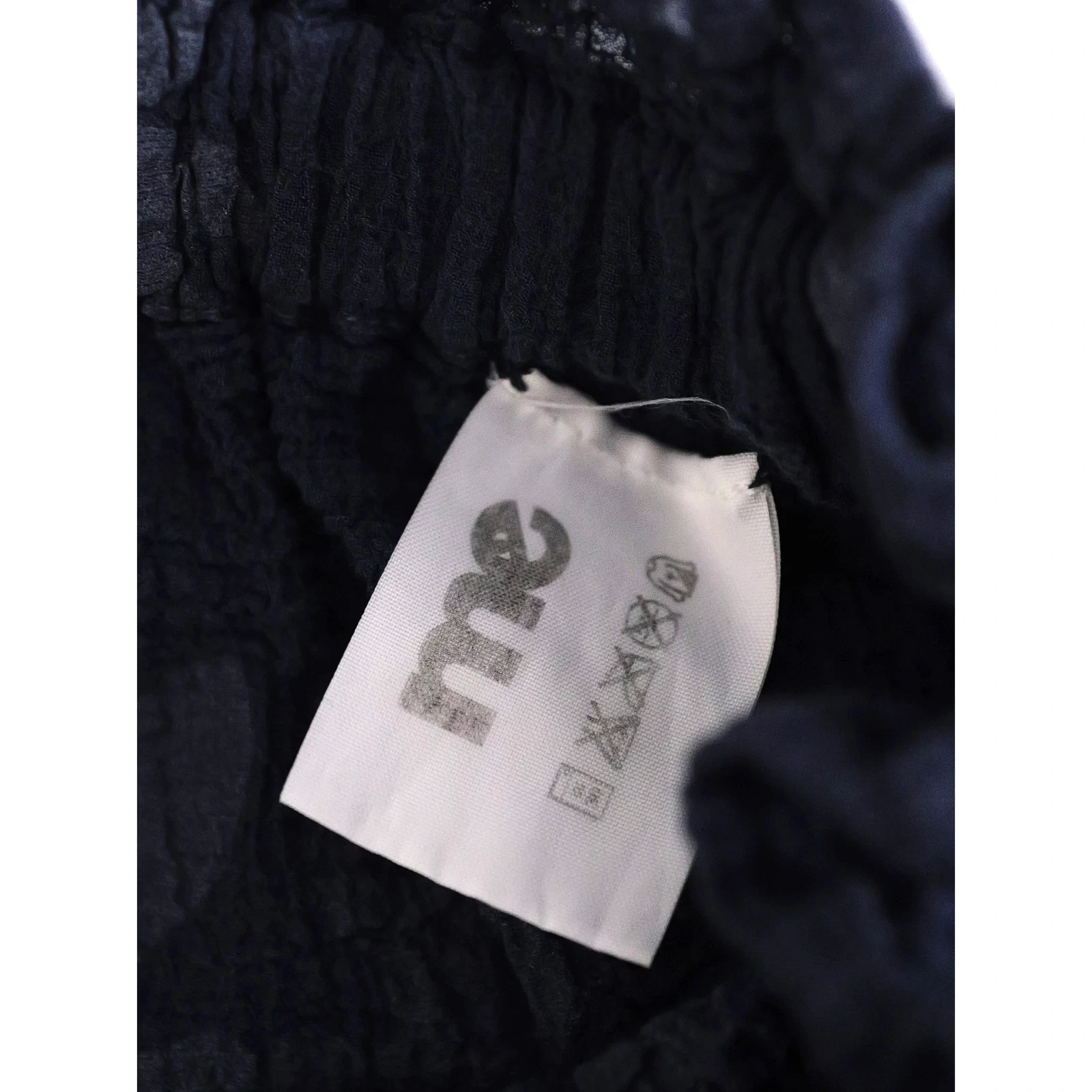 ISSEY MIYAKE Jupe mi-longue Marine vintage, passéist — photo 10