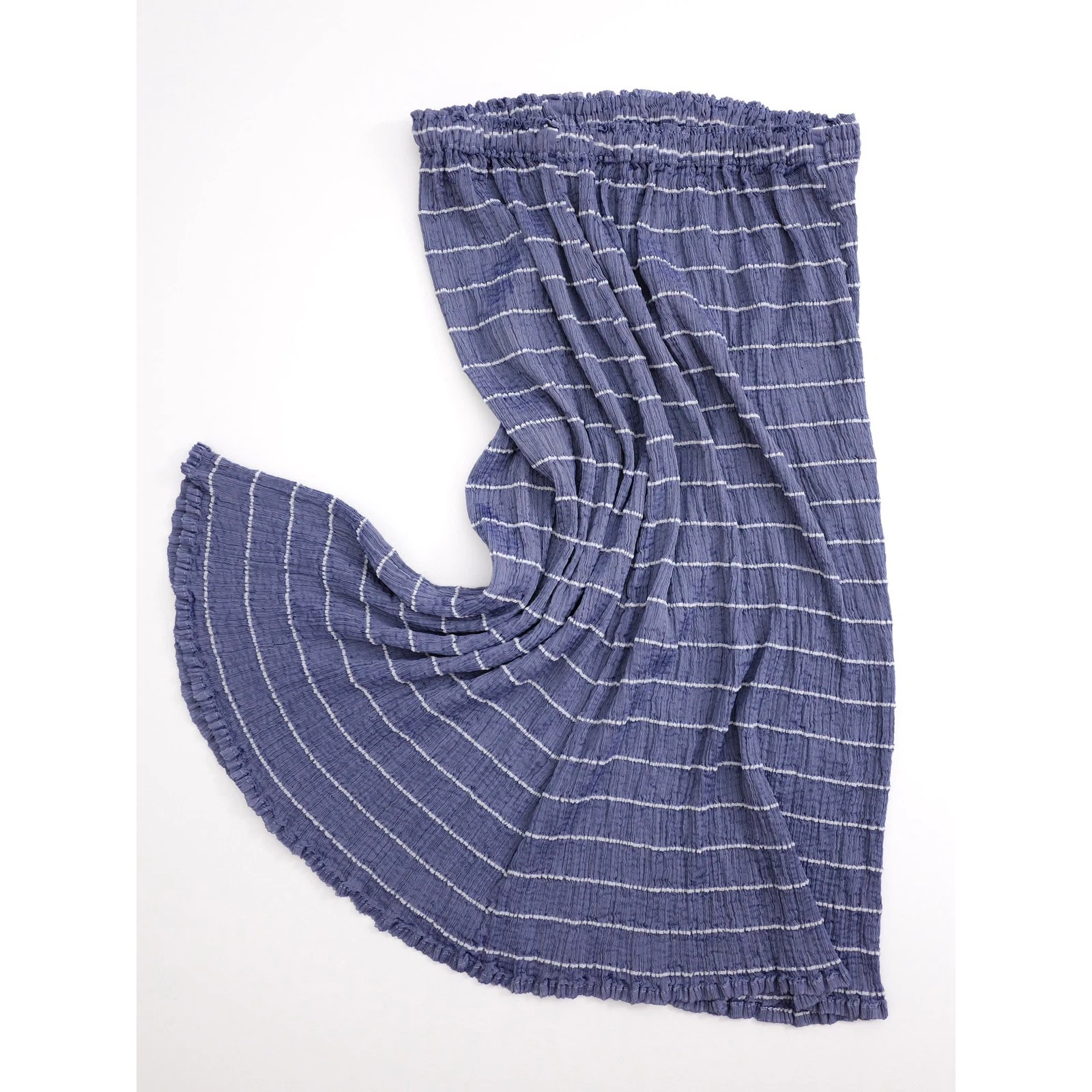 ISSEY MIYAKE Jupe mi-longue Bleu vintage, passéist — photo 3