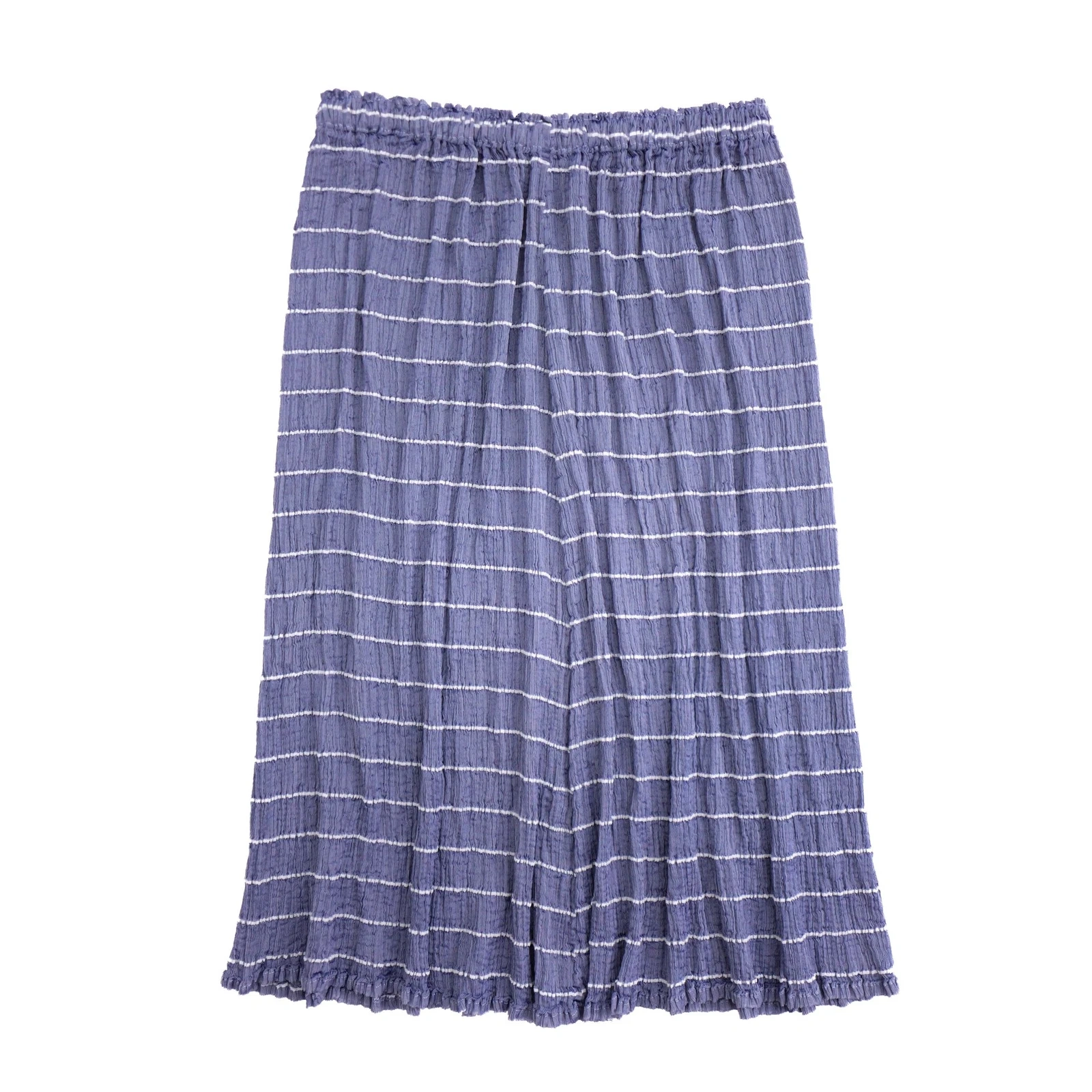 ISSEY MIYAKE Jupe mi-longue Bleu vintage, passéist — photo 10