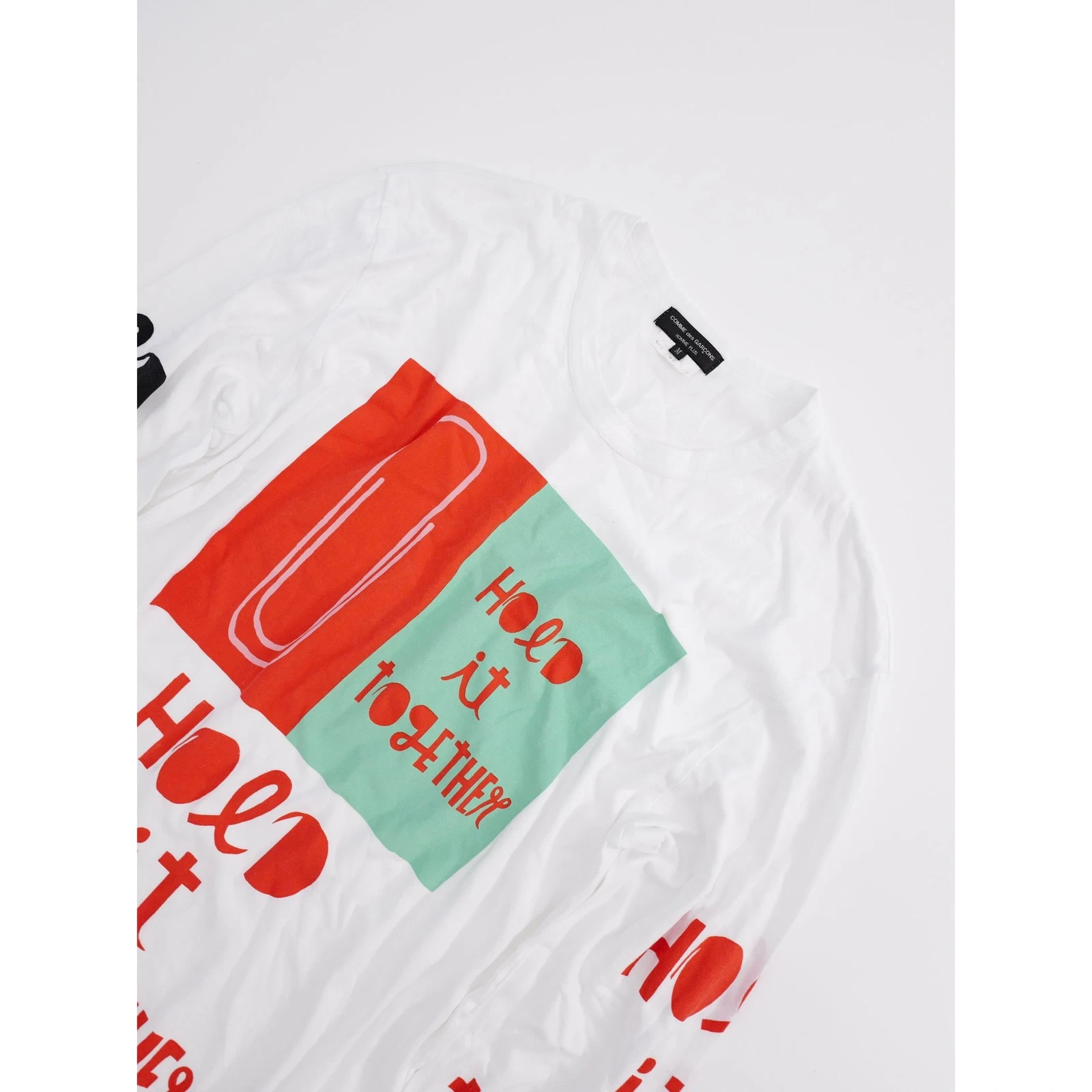 COMME DES GARÇONS T-shirt Multicolore vintage, passéist — photo 2