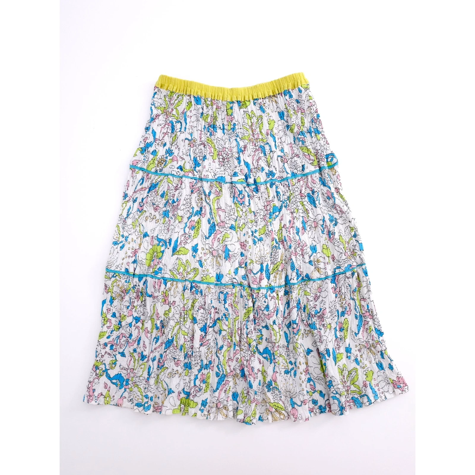 TSUMORI CHISATO Jupe mi-longue Multicolore vintage, passéist — photo 12