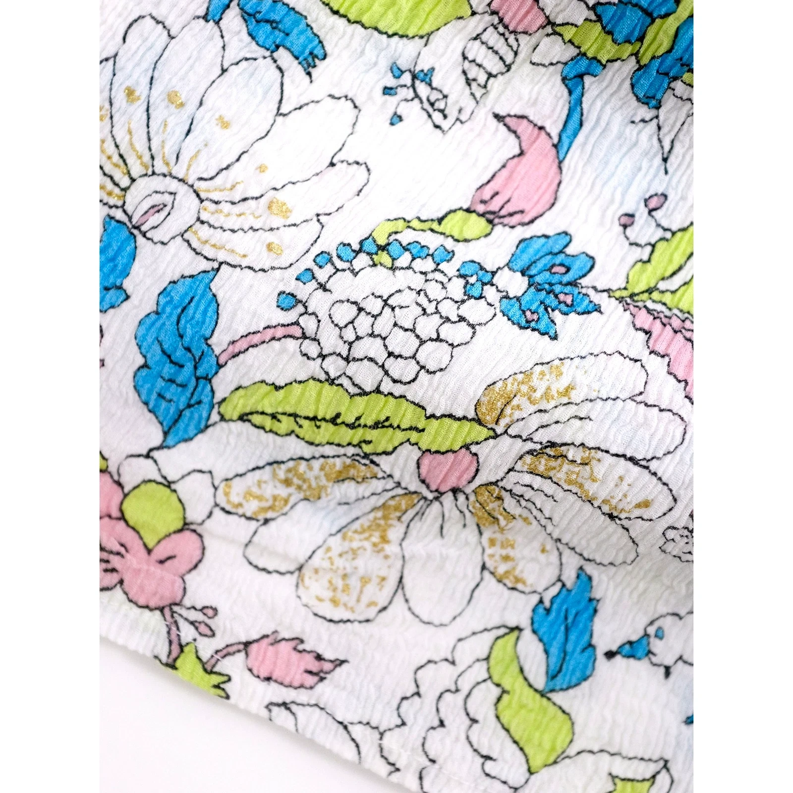 TSUMORI CHISATO Jupe mi-longue Multicolore vintage, passéist — photo 9