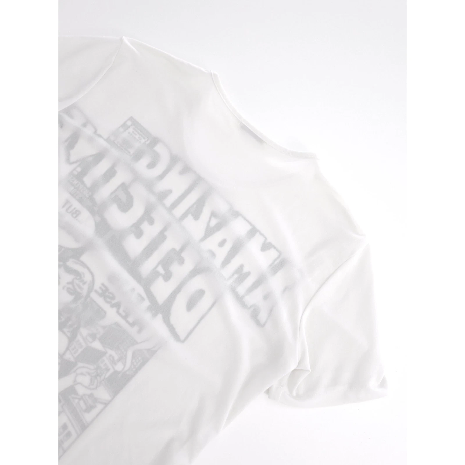 ISSEY MIYAKE T-shirt Blanc vintage, passéist — photo 15