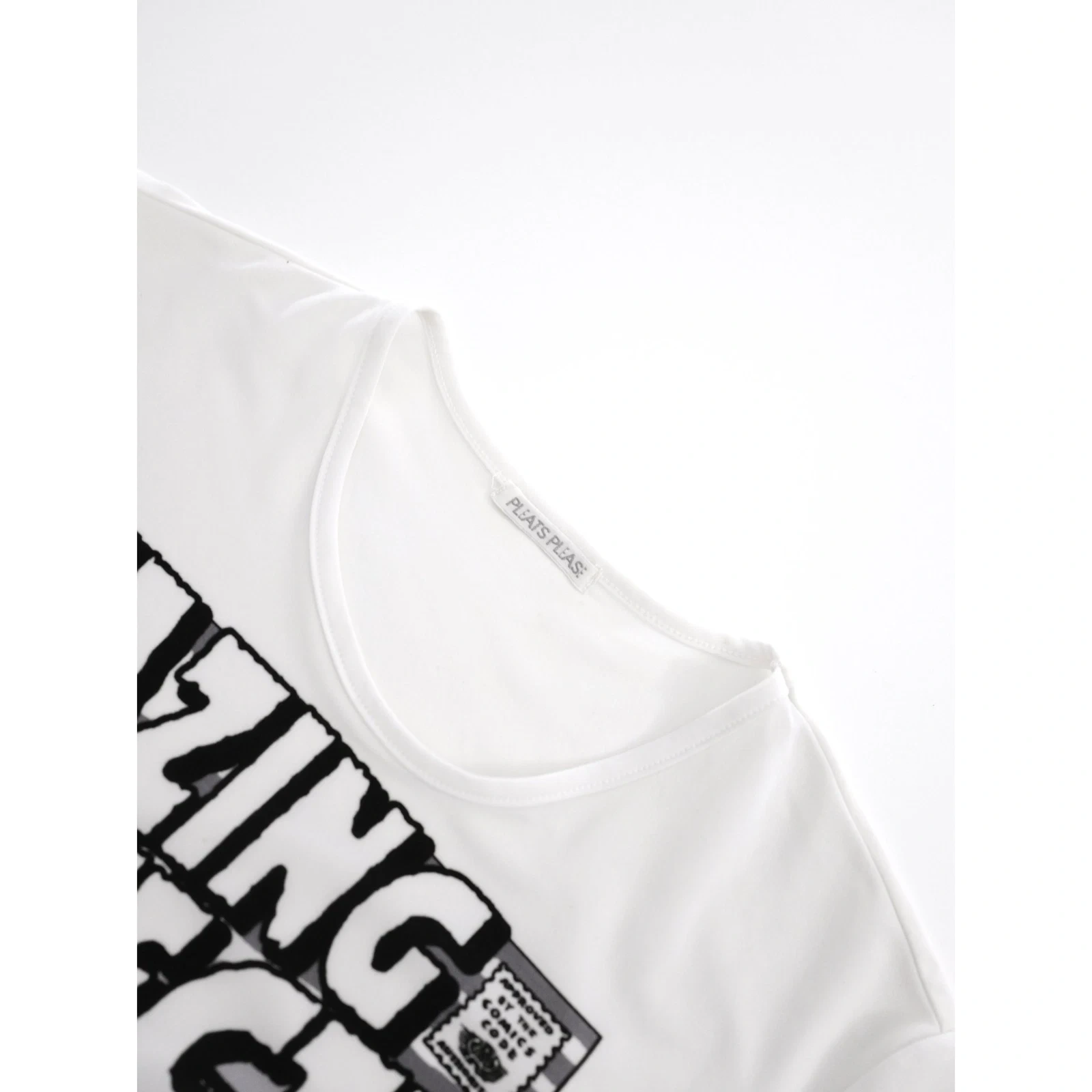 ISSEY MIYAKE T-shirt Blanc vintage, passéist — photo 9