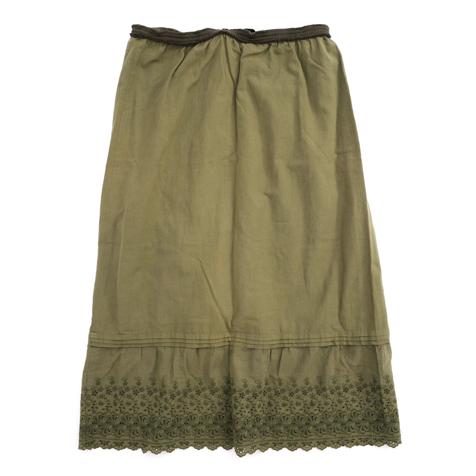 COMME DES GARÇONS Jupe mi-longue Kaki vintage, passéist — photo 14