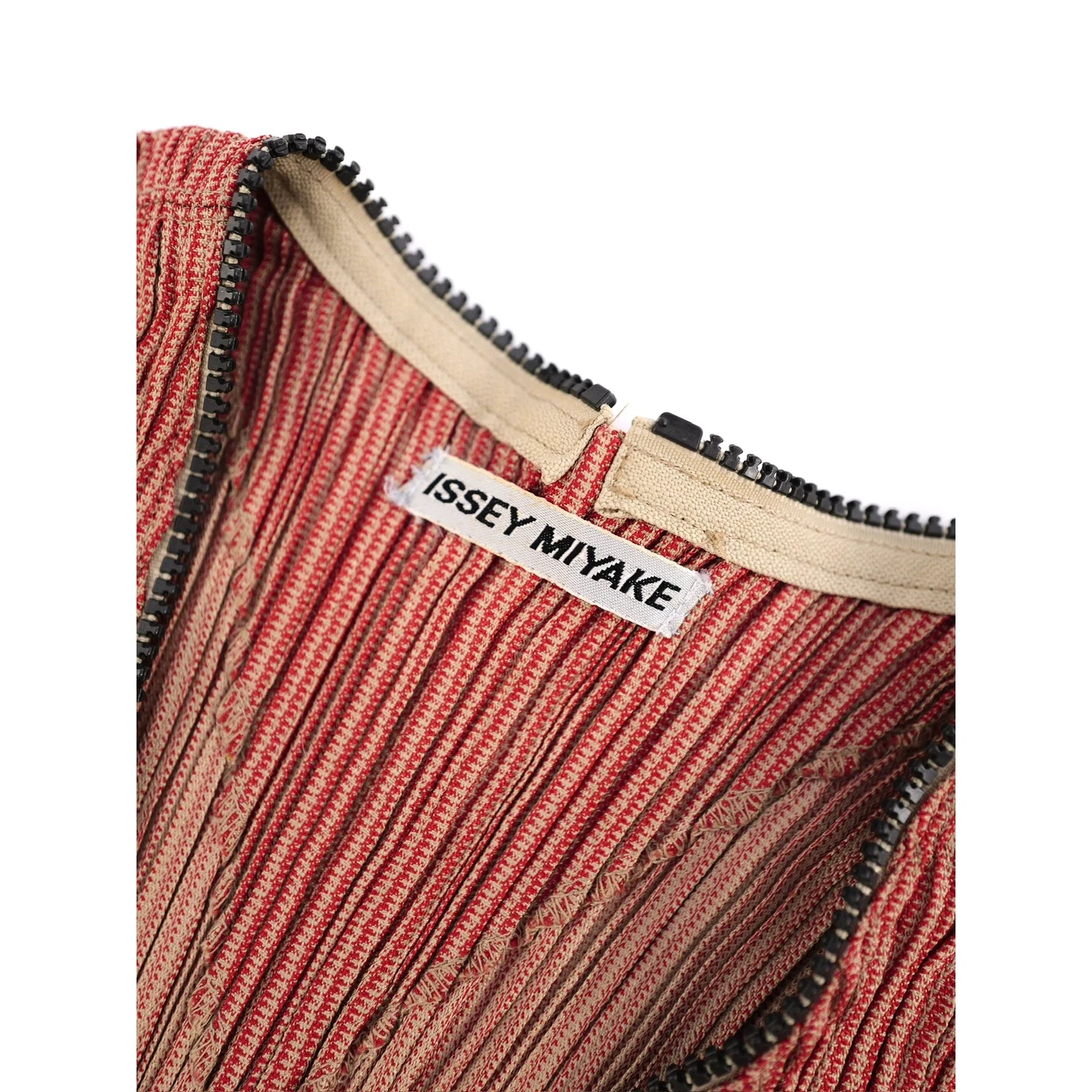 ISSEY MIYAKE Veste longue Orange vintage, passéist — photo 3
