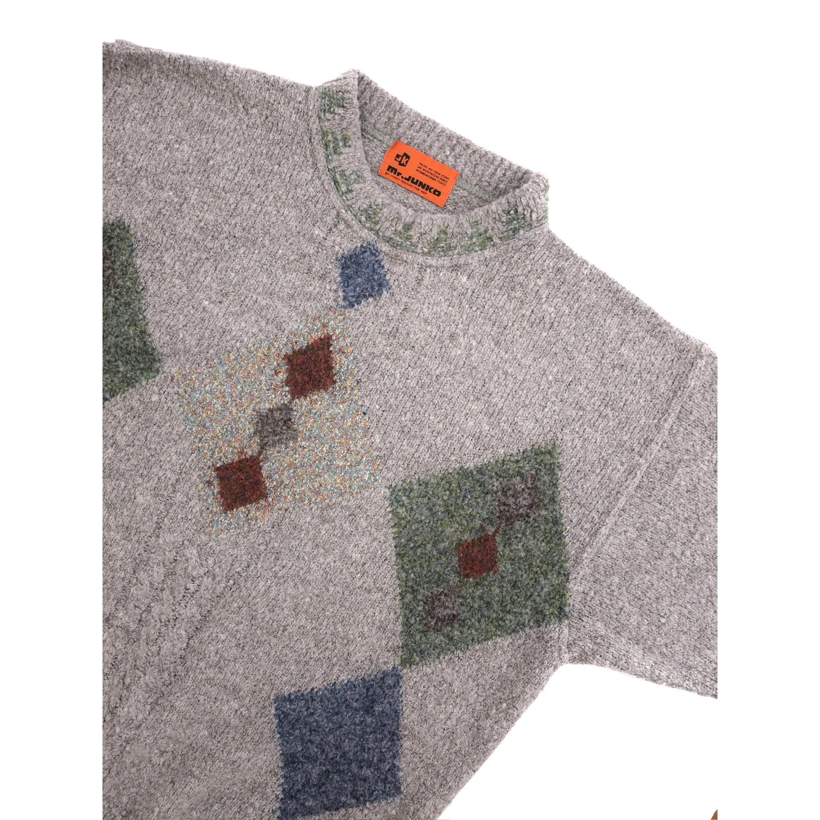 JUNKO KOSHINO Pull en laine Multicolore vintage, passéist — photo 3