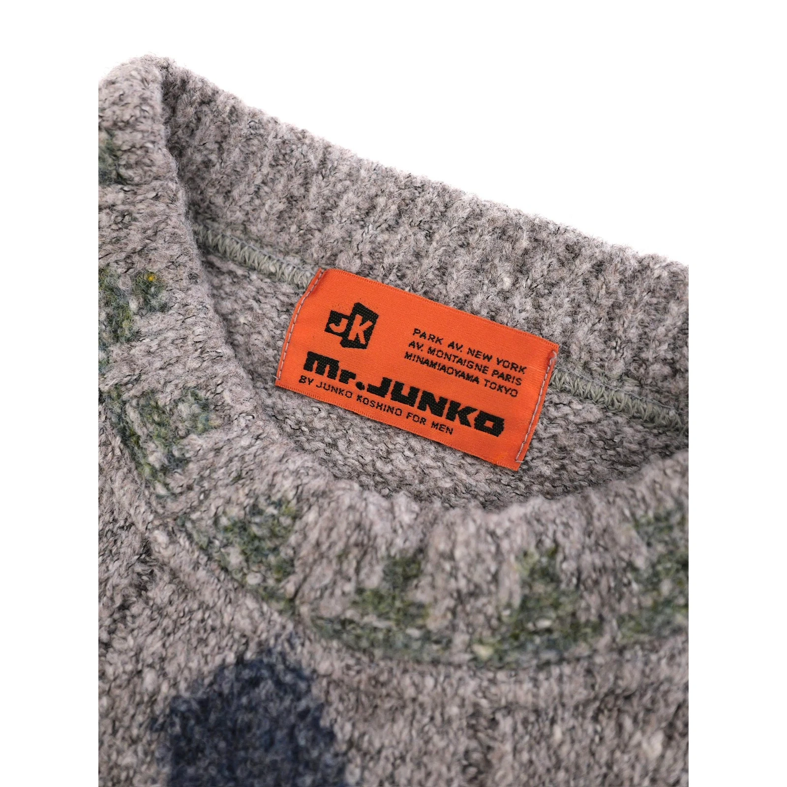 JUNKO KOSHINO Pull en laine Multicolore vintage, passéist — photo 6