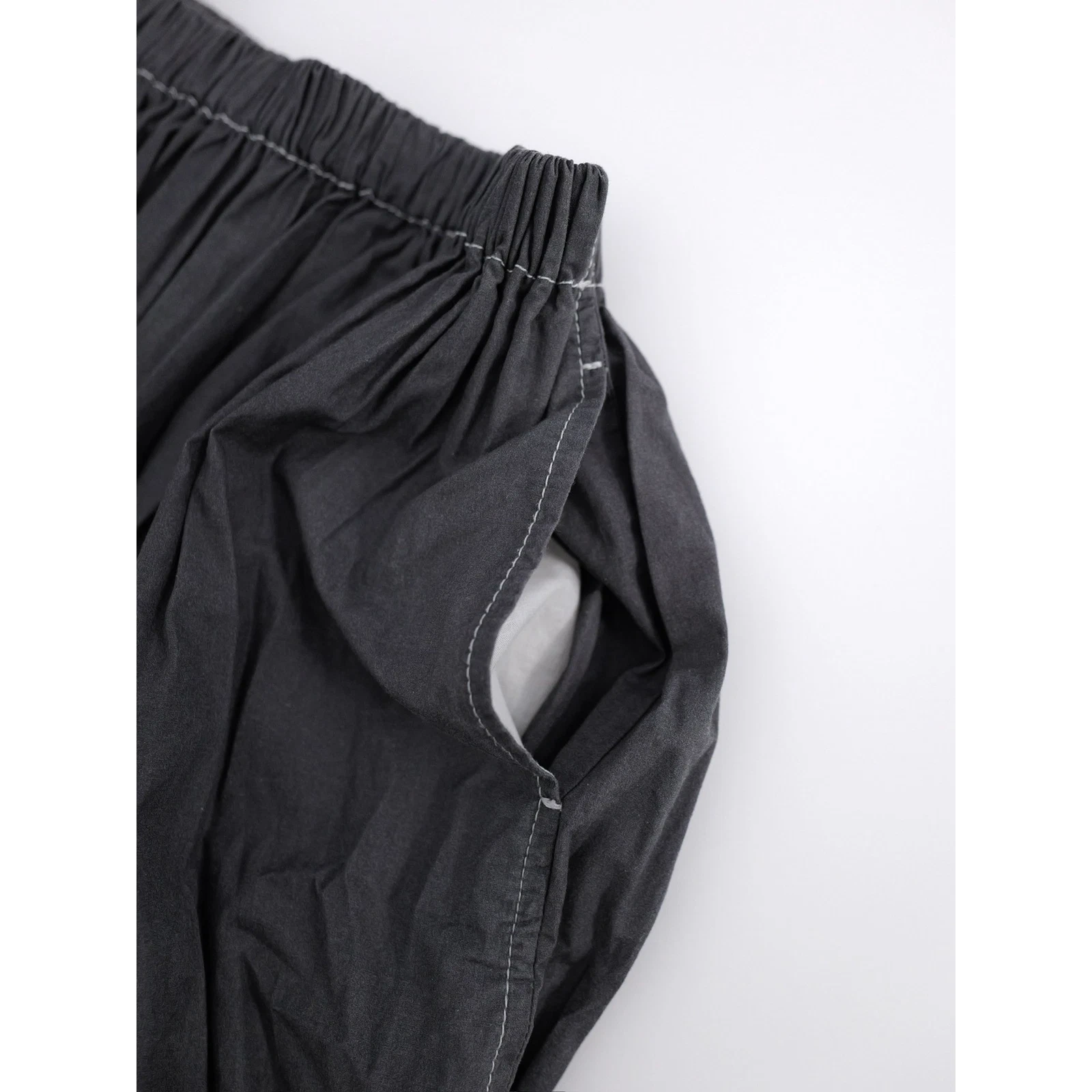 COMME DES GARÇONS Jupe mi-longue Anthracite vintage, passéist — photo 5