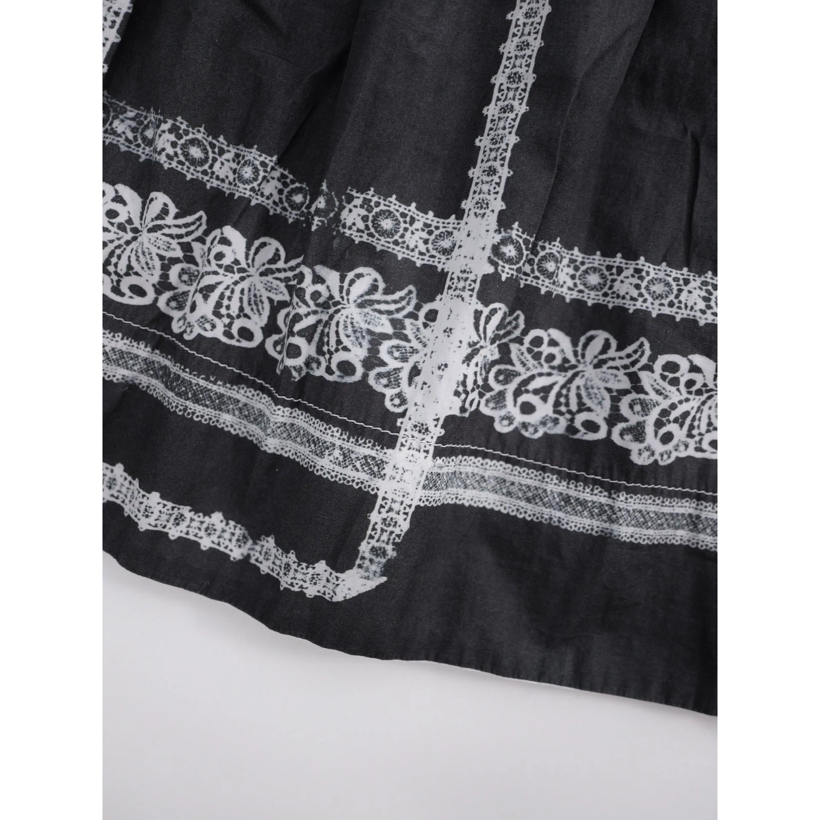 COMME DES GARÇONS Jupe mi-longue Anthracite vintage, passéist — photo 6
