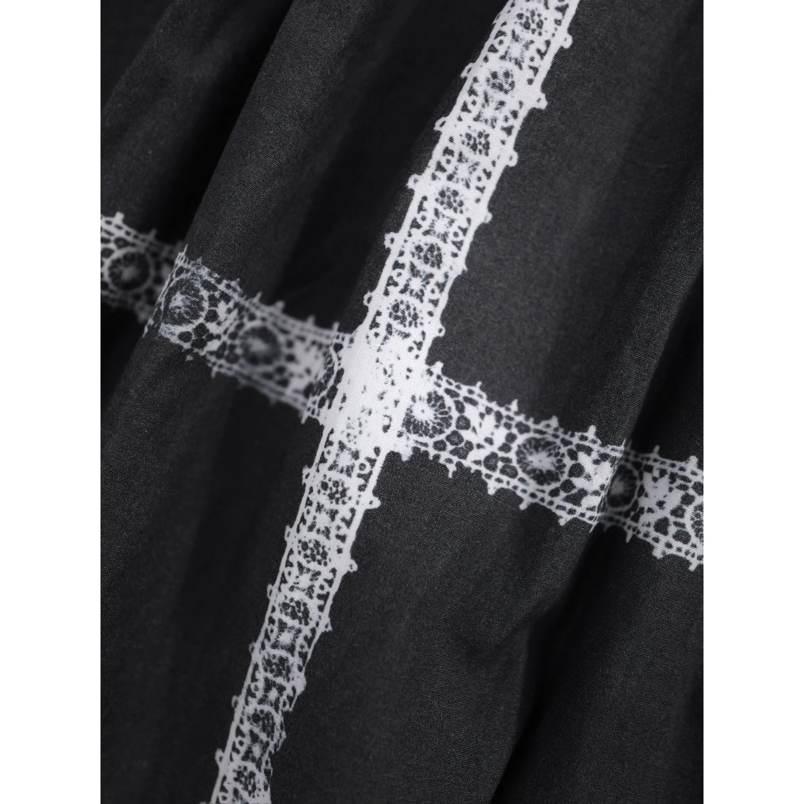 COMME DES GARÇONS Jupe mi-longue Anthracite vintage, passéist — photo 9
