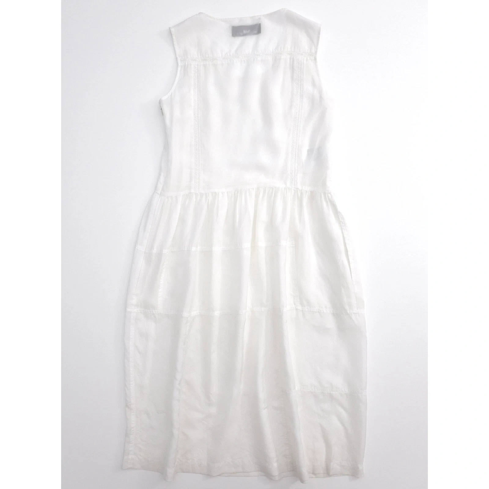 COMME DES GARÇONS Robe mi-longue Blanc vintage, passéist — photo 13