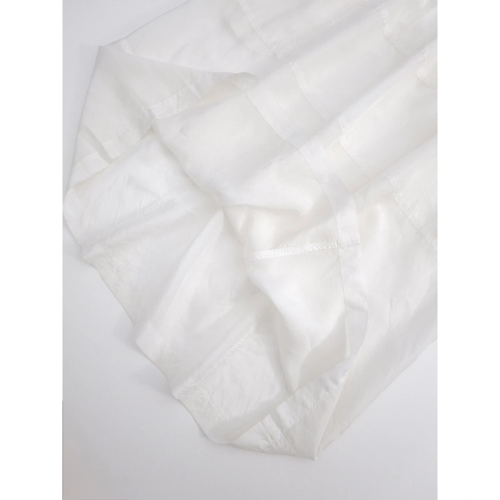 COMME DES GARÇONS Robe mi-longue Blanc vintage, passéist — photo 7