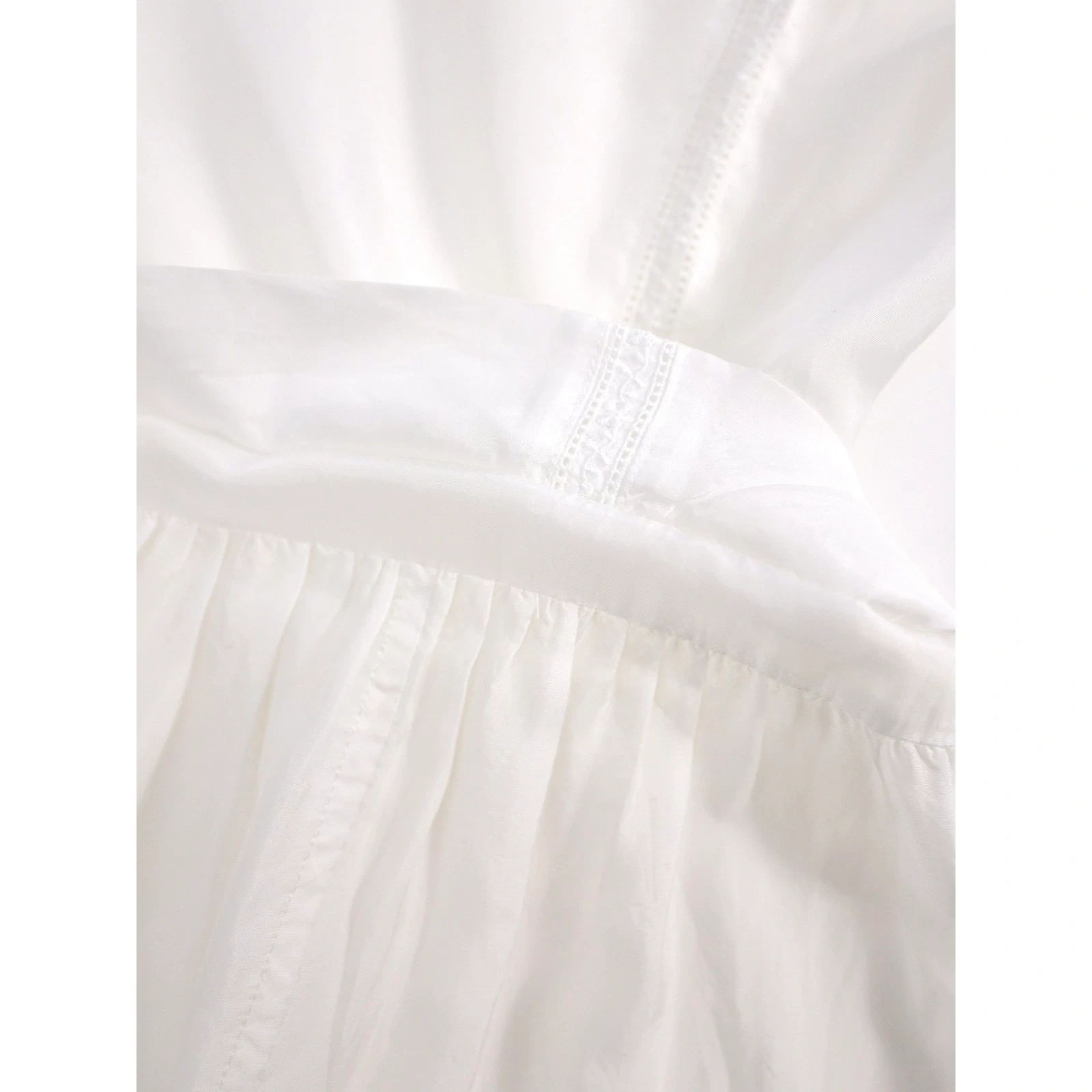 COMME DES GARÇONS Robe mi-longue Blanc vintage, passéist — photo 10