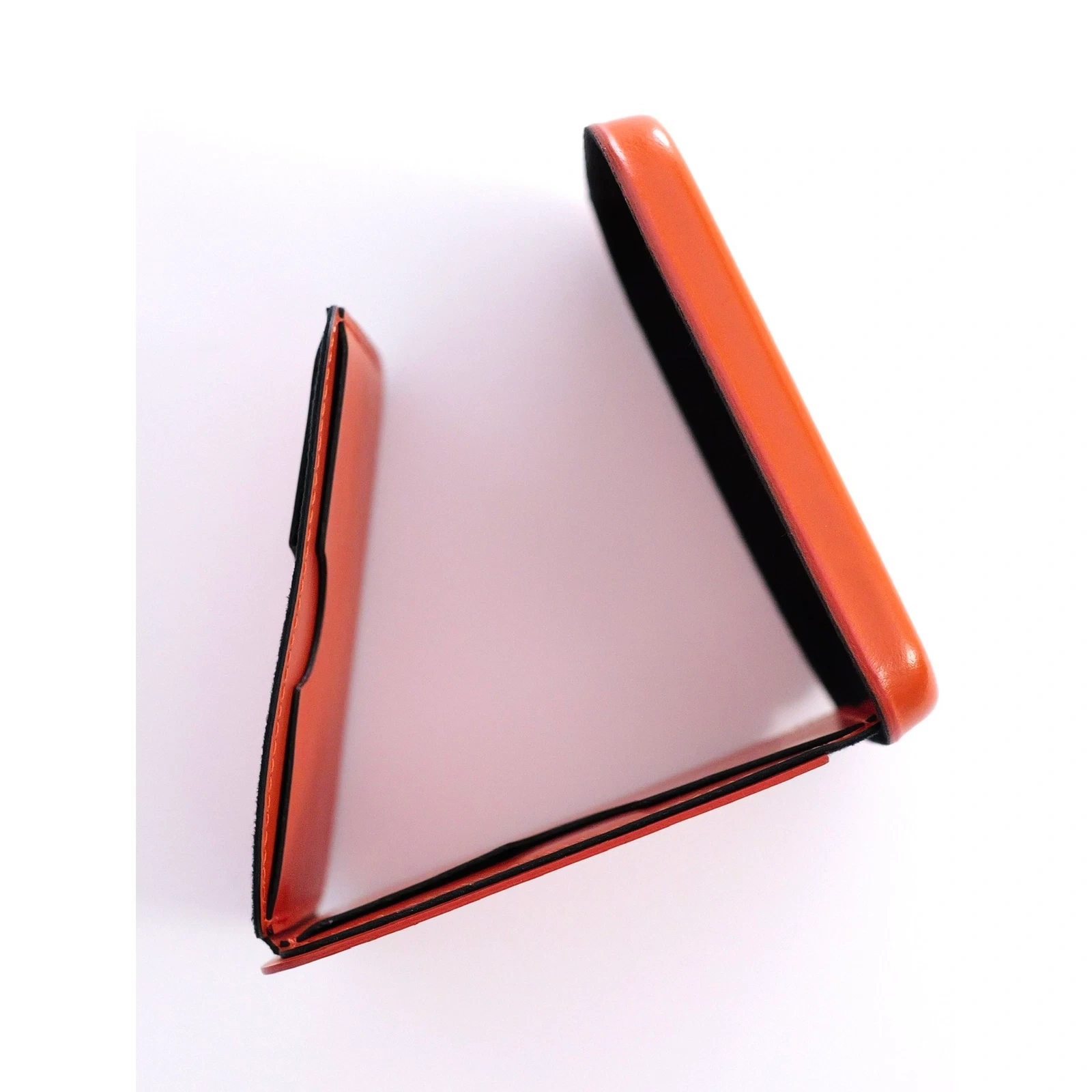 ISSEY MIYAKE Petite maroquinerie en cuir Orange vintage, passéist — photo 15