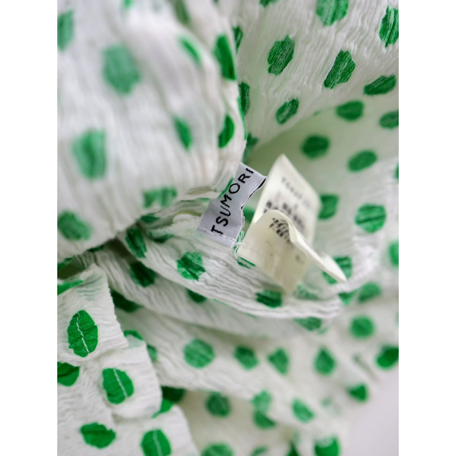 TSUMORI CHISATO Blouse Vert vintage, passéist — photo 13