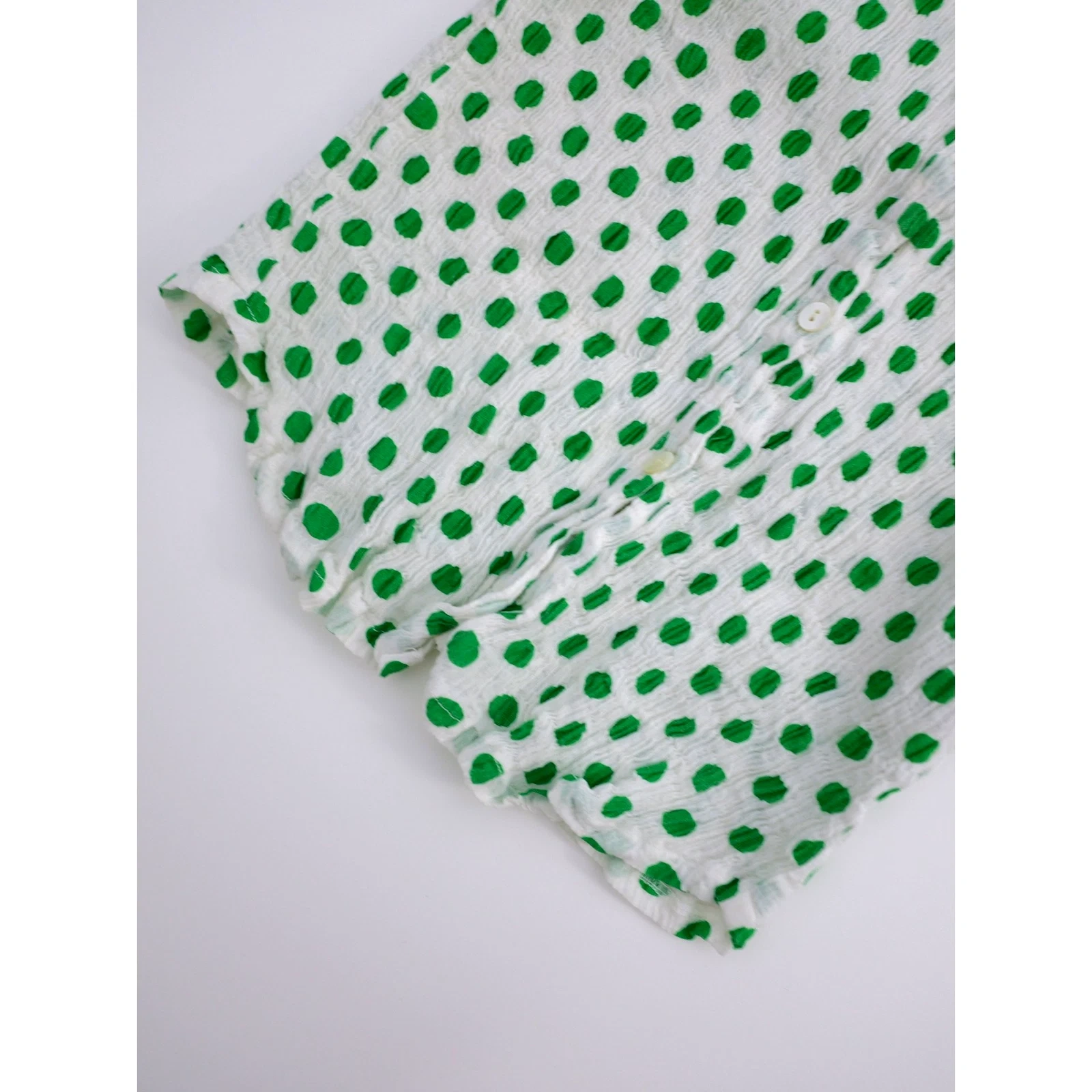 TSUMORI CHISATO Blouse Vert vintage, passéist — photo 3